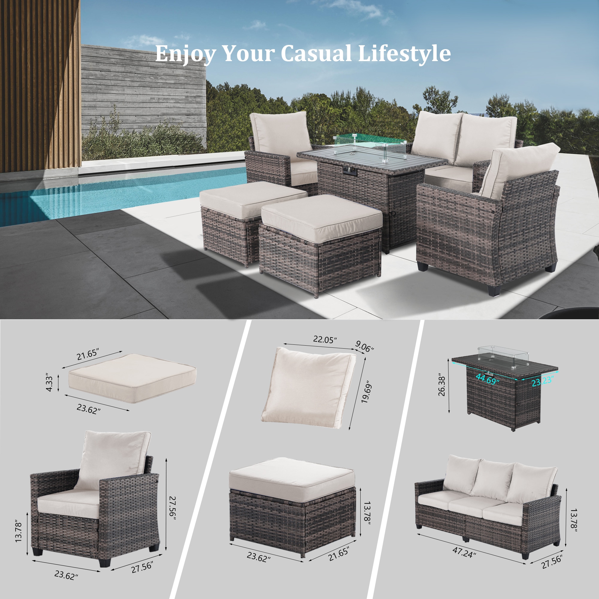 Decksplore BSMHC5001024 Patio-Conversation-Sets - View #7