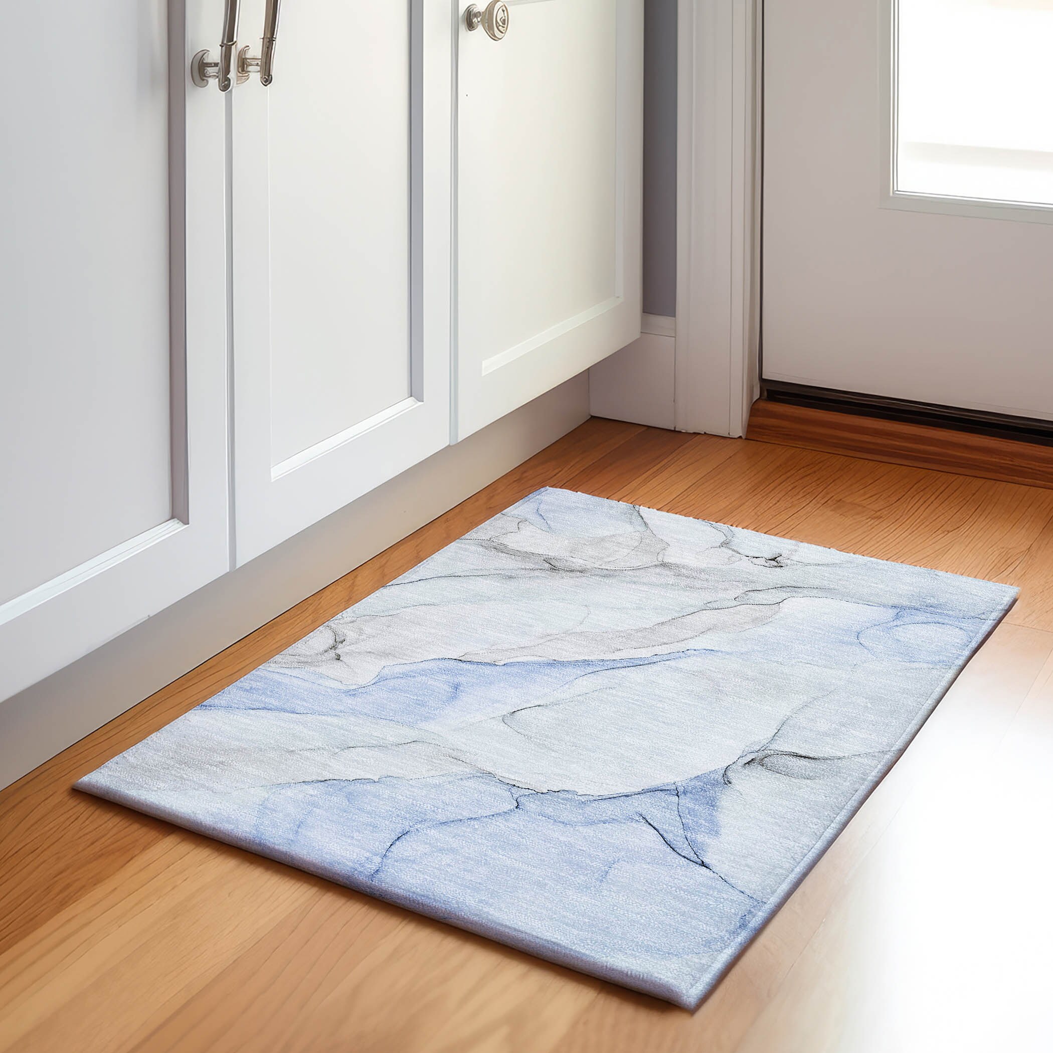 Addison Rugs AMF559NA20X30 Mayfield AMF559NA 2 x 3 (ft) Loomed Polyester Navy Rectangular Indoor Geometric Machine washable Area rug