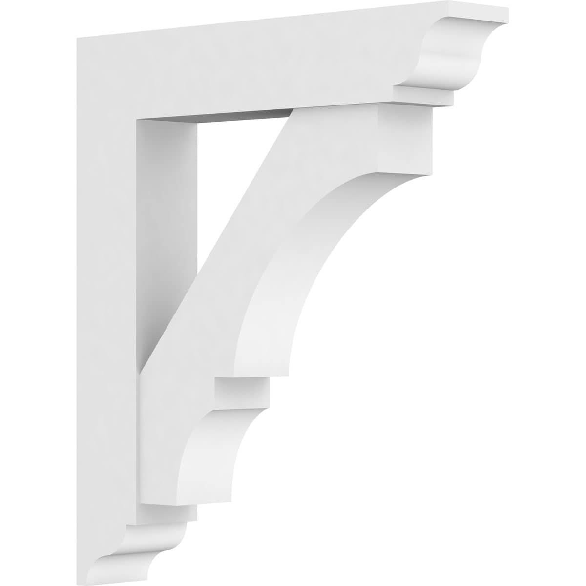 Ekena Millwork BKTP05X24X32BOA01 Standard Balboa 5-in x 24-in x 32-in White PVC Standard bracket