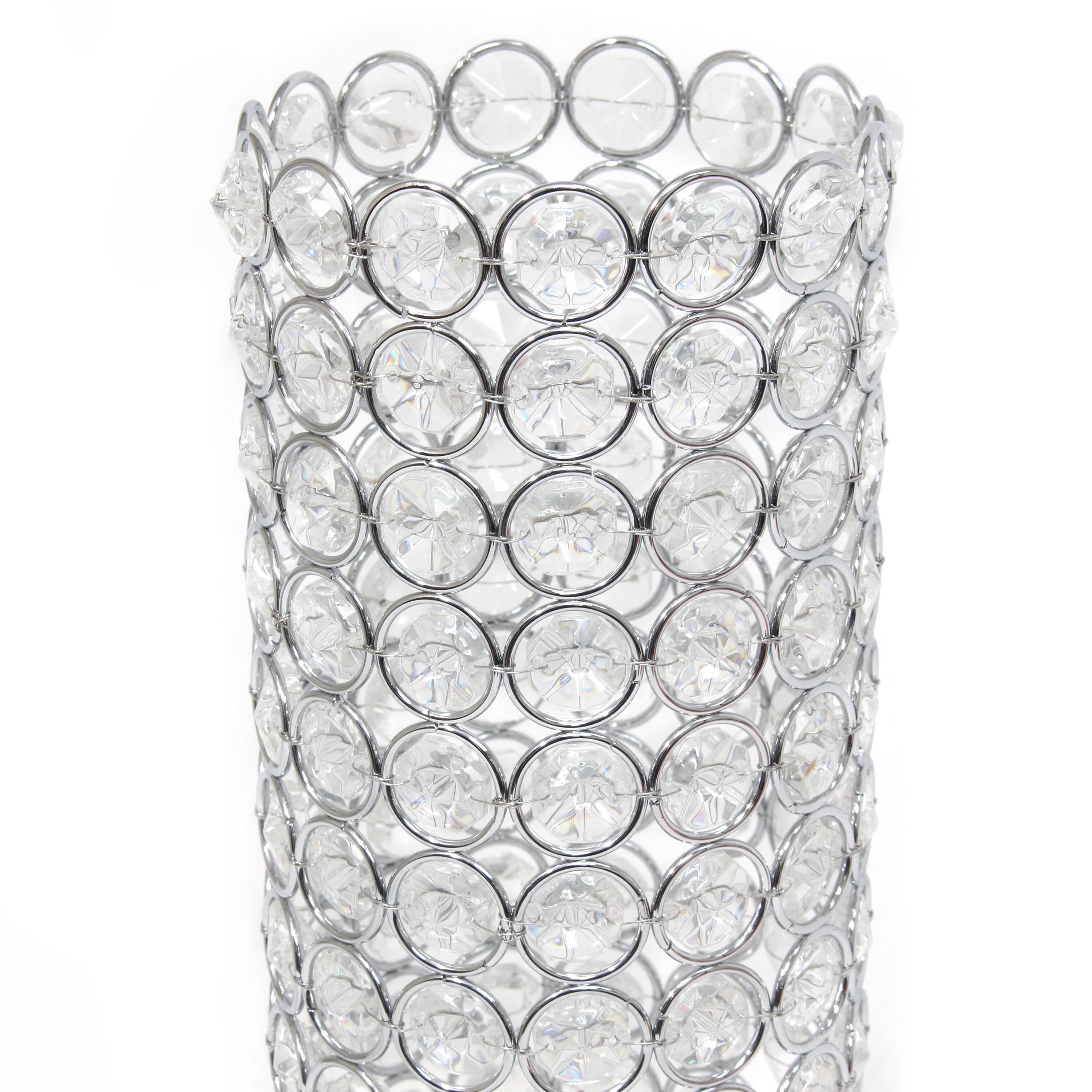 Elegant Designs Chrome Metal Modern Vase in the Decorative Accessories  department at 