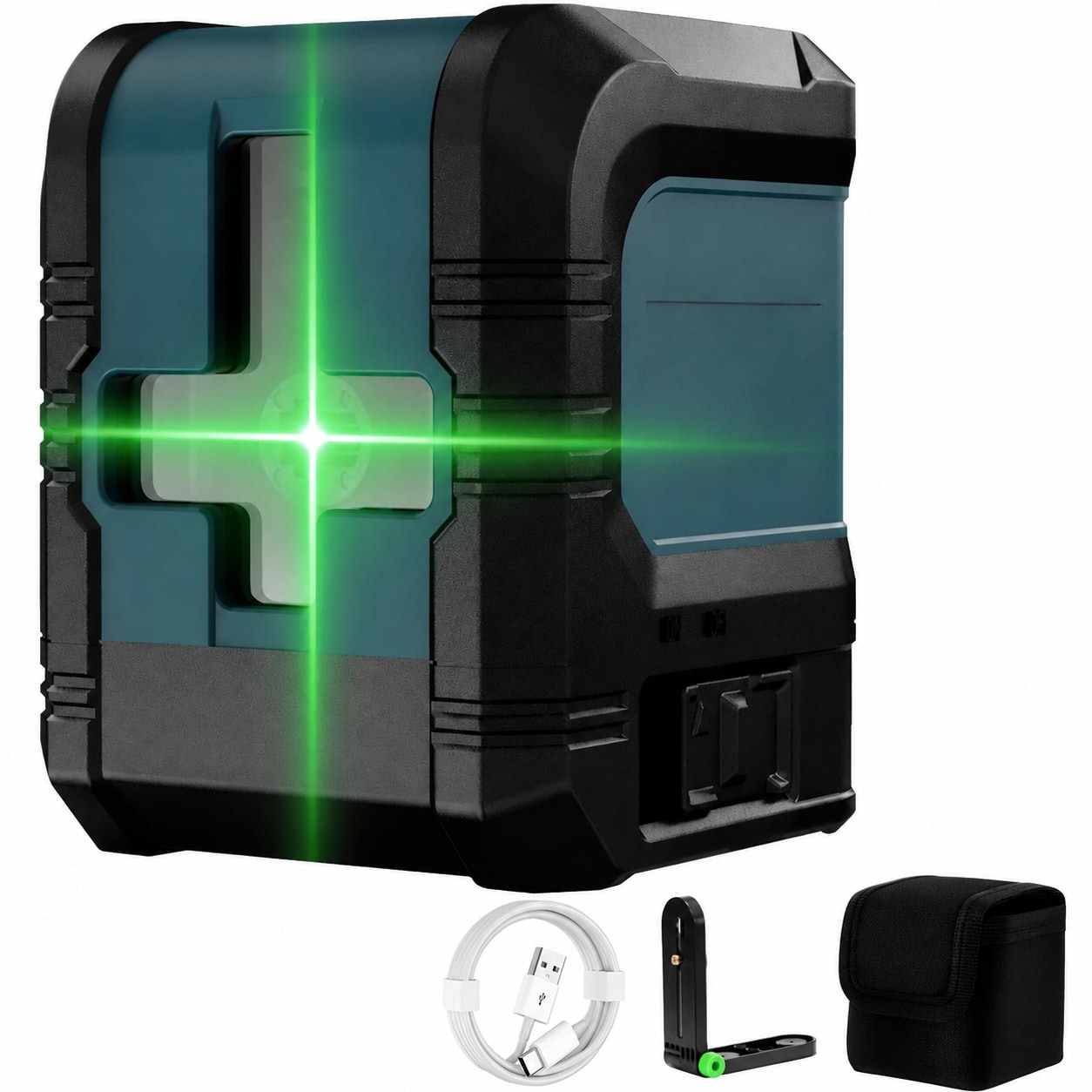 KHKFY  Green Laser Level with USB C Charging 100FT Auto Leveling Cross Line Laser Small Accurate renewable power with Magnetic Bracket Carrying
