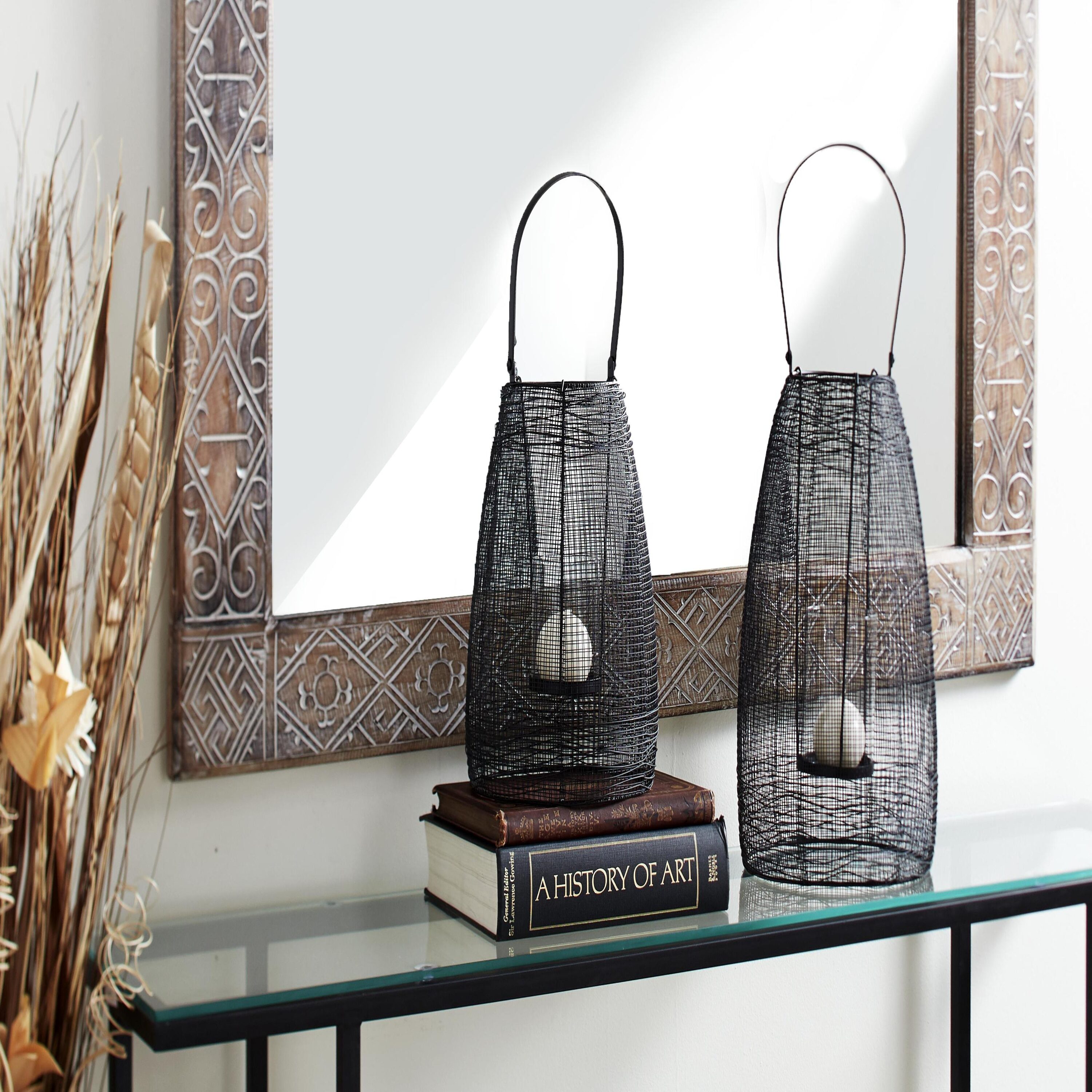 Grayson Lane 86964 1 Candle Metal Lantern Candle Holder