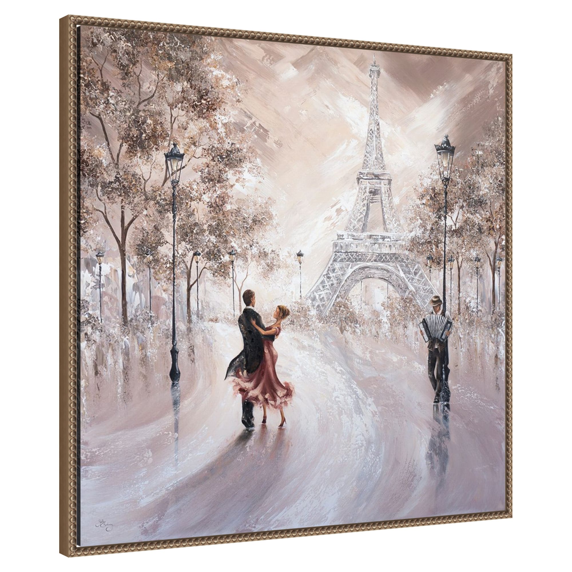 Amanti Art Only Us Paris by Isabella Karolewicz Framed Canvas Wall Art Print