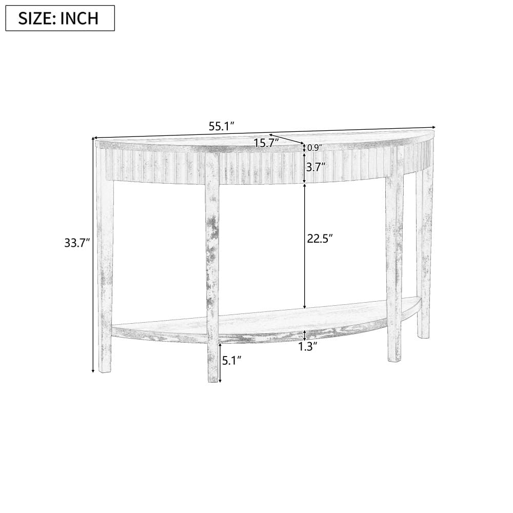 Coolbibila OAKLEE-CONSOLE-BLACK Console-Sofa-Tables - View #3
