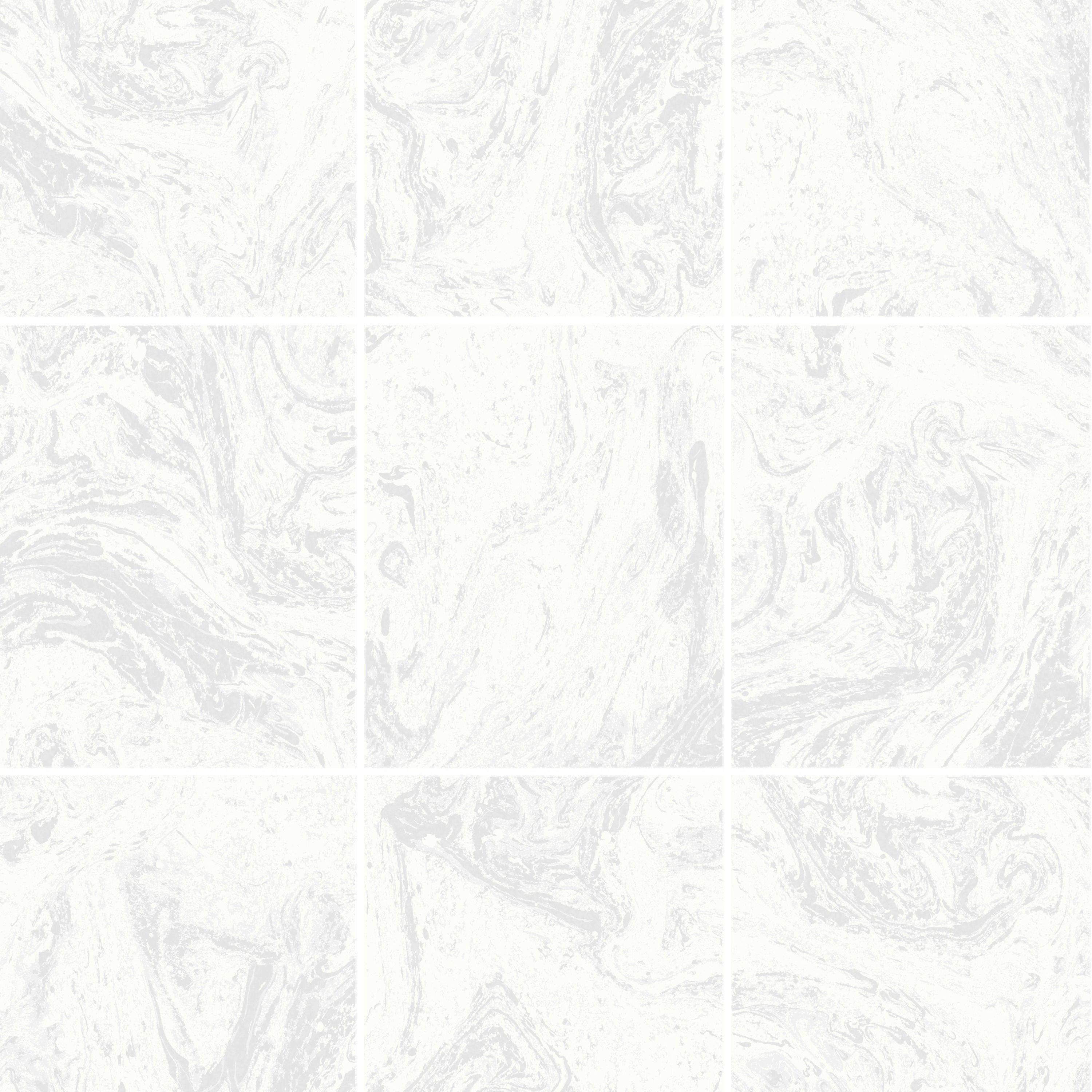 Graham & Brown 104881 Strata 56.0-Sq. Feet White Vinyl Textured Tile Unpasted Wallpaper