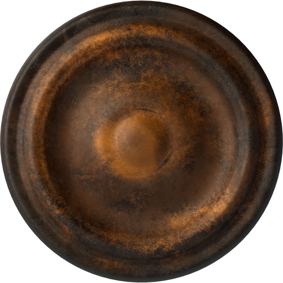 Ekena Millwork CM09MARUS Maria 9.625-in W x 9.625-in L Painted Rust Polyurethane Whole Ceiling Medallion