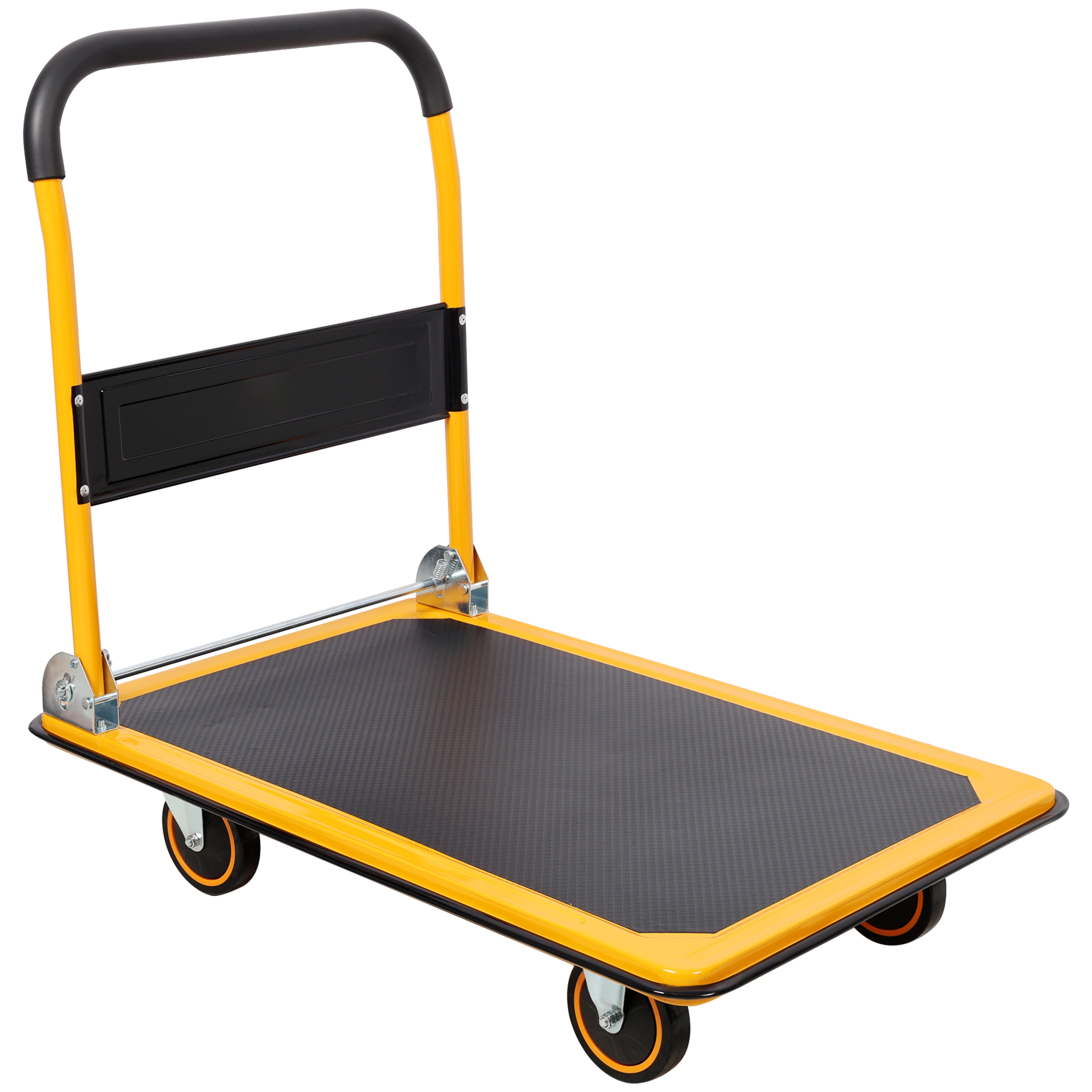 Tinyhomie 660LB Black Yellow Wear Resistant Foldable Moving Platform Truck
