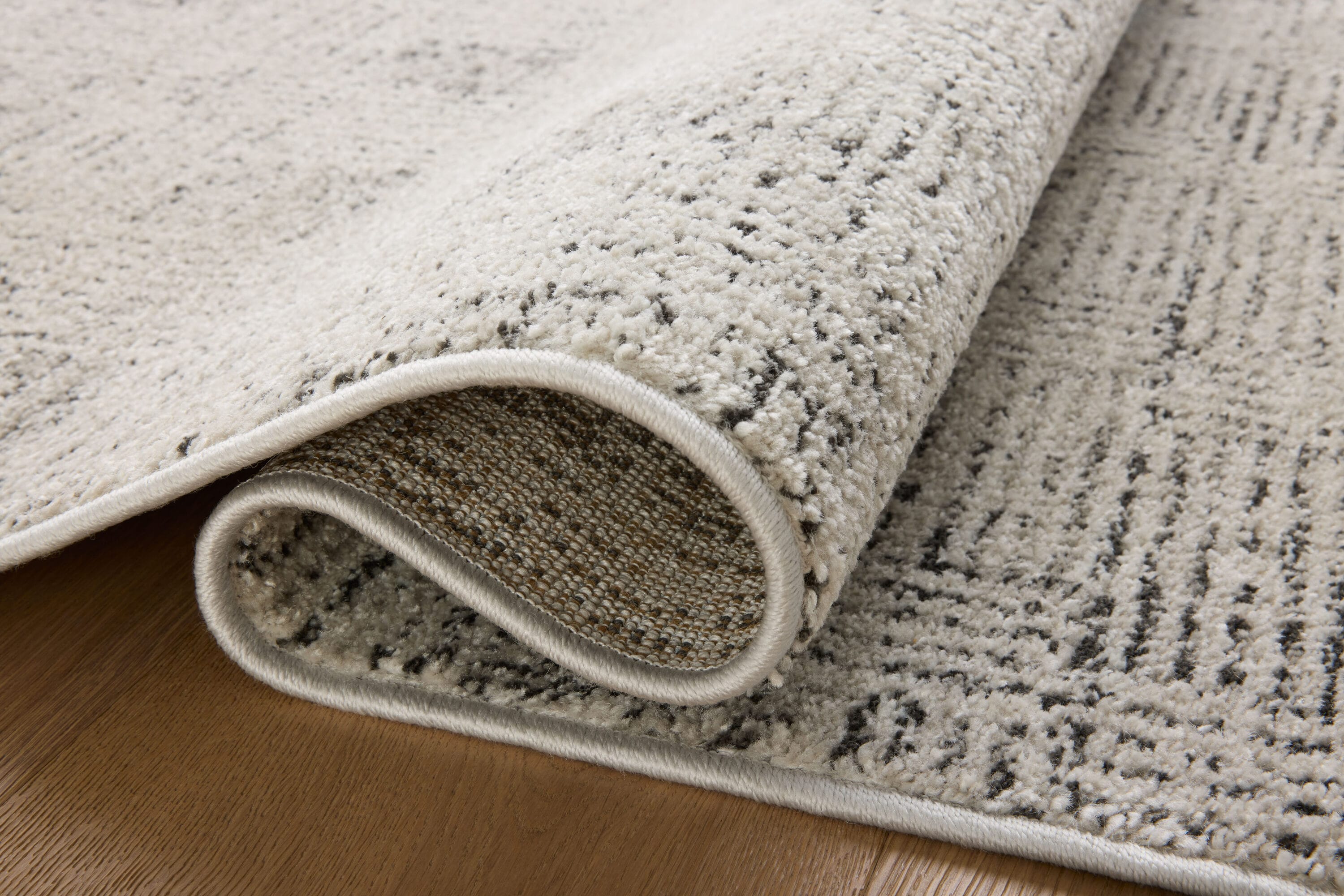 Kamala Grey and Graphite Diamond Pattern Runner Rug 2'-7" x 8'-0"