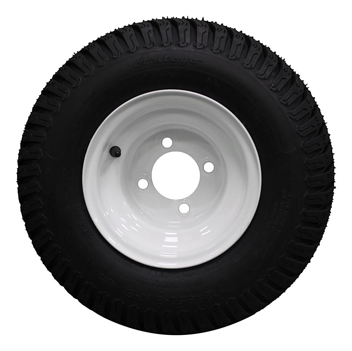 Antego Tire & Wheel Antego Wheels 18x8.50-8 Turf Tires on 8x7 White ...