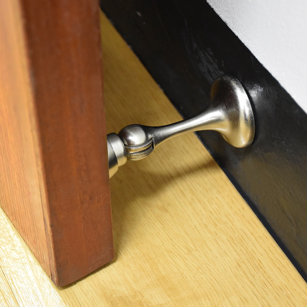 RELIABILT 3-in Satin Nickel Wall Protector Door Stop in the Door Stops  department at