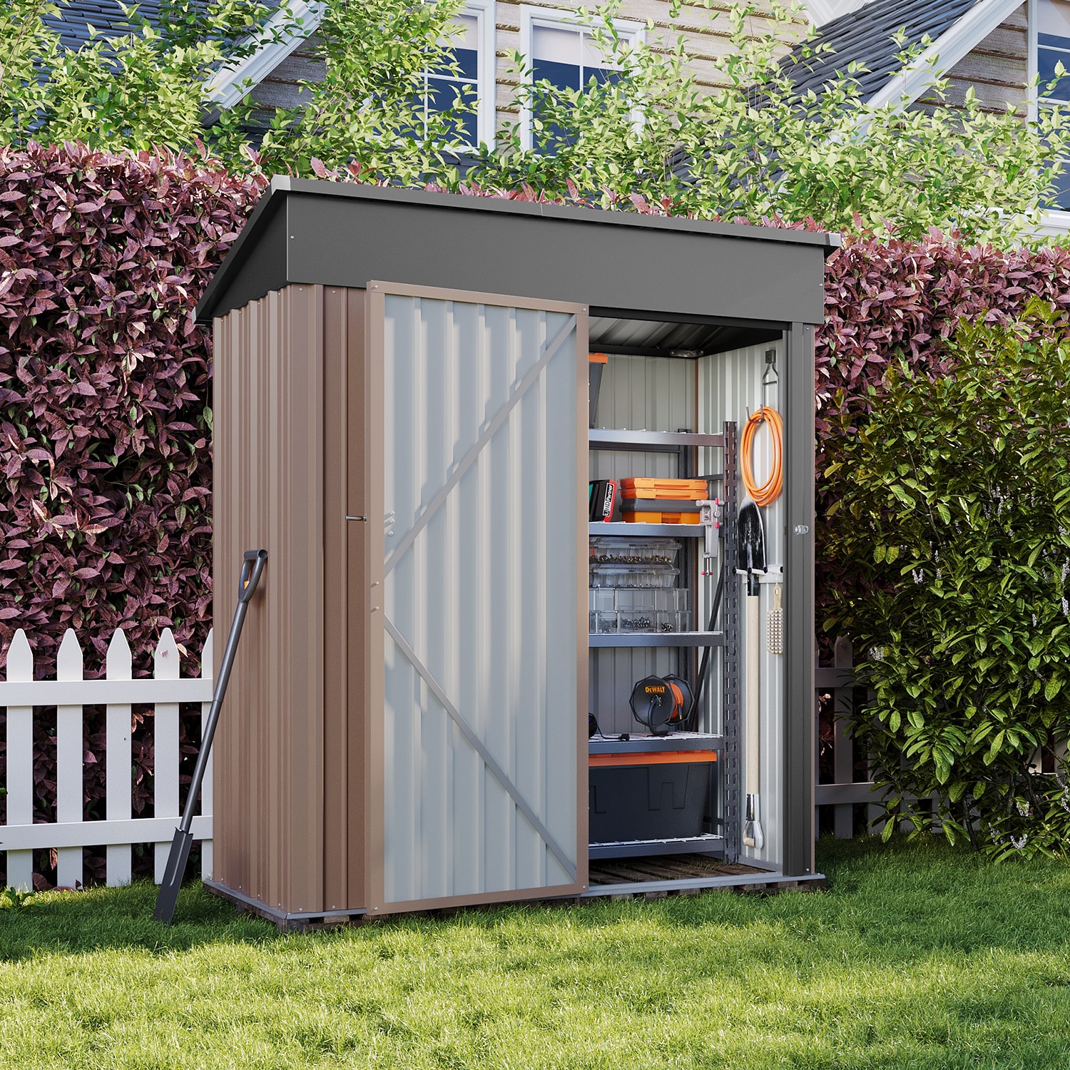 AOXUN G37007 Metal-Storage-Buildings-Sheds - View #2
