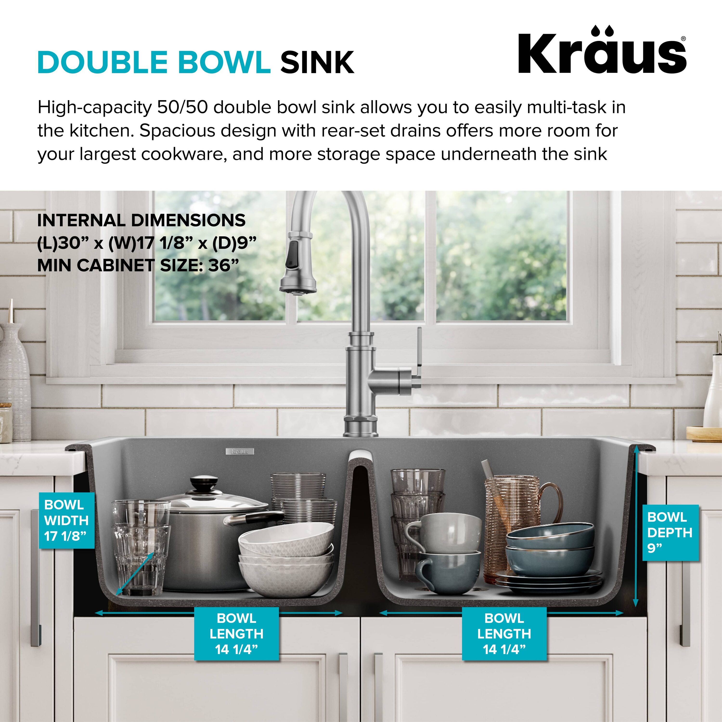 Kraus KGD-52GREY Kitchen-Sinks - View #5