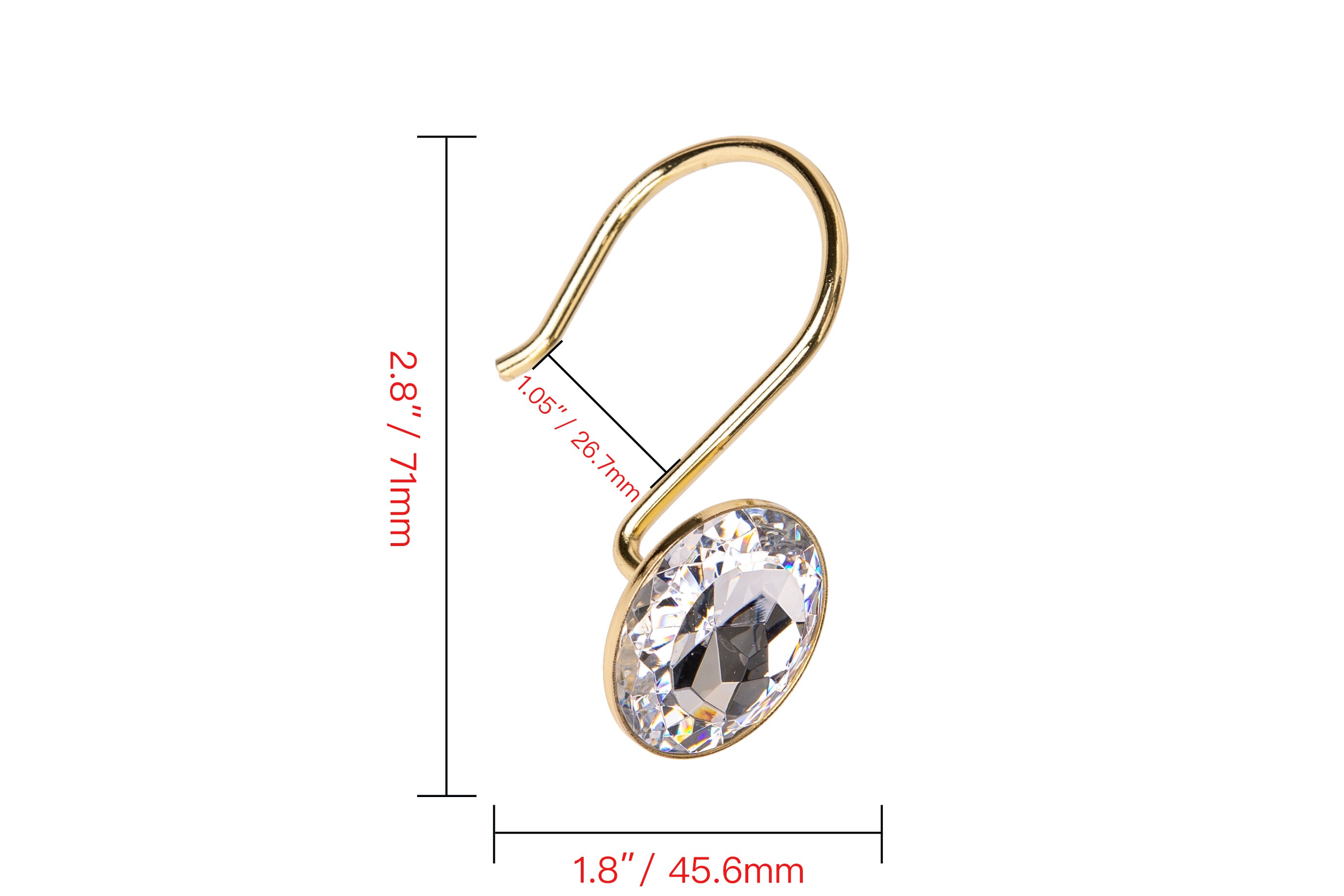 Utopia Alley HK23GD Shower-Rings-Hooks - View #6