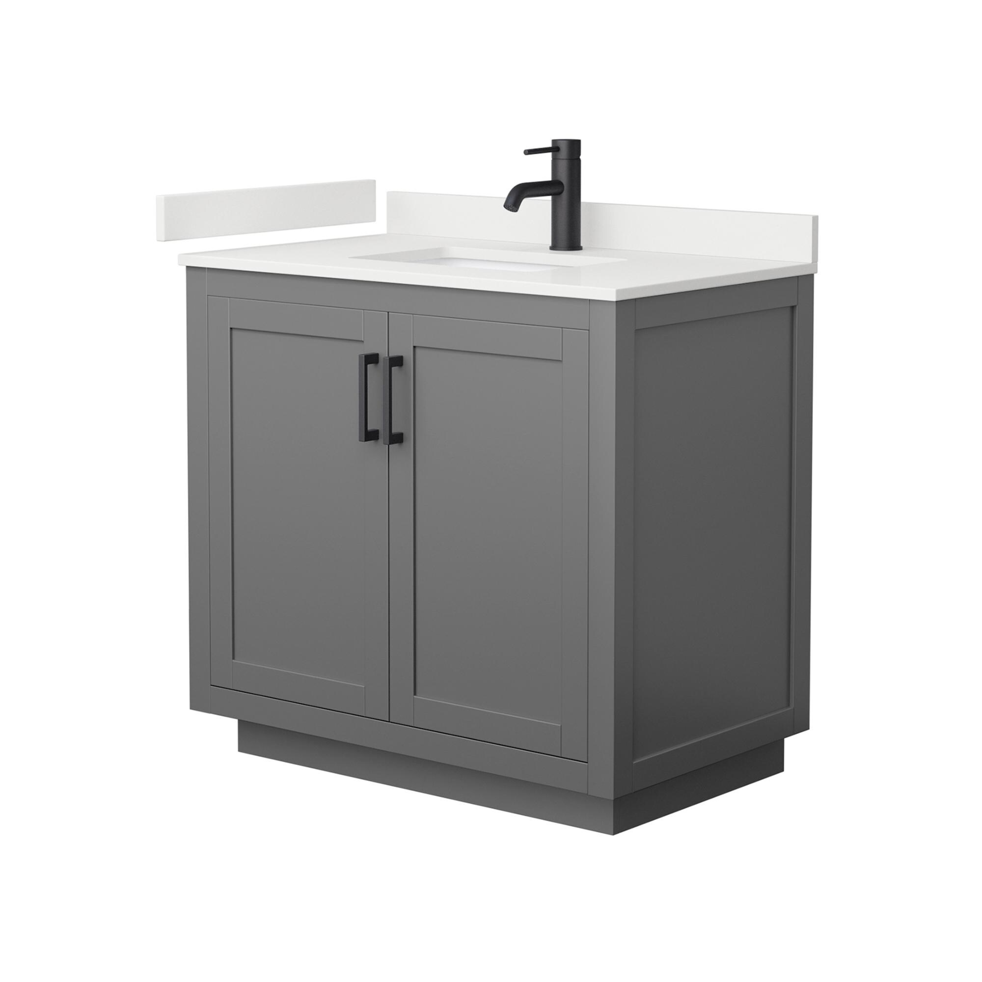 Wyndham Collection WCF292936SGBWQUNSMXX Bath-Vanity-Combo - View #2