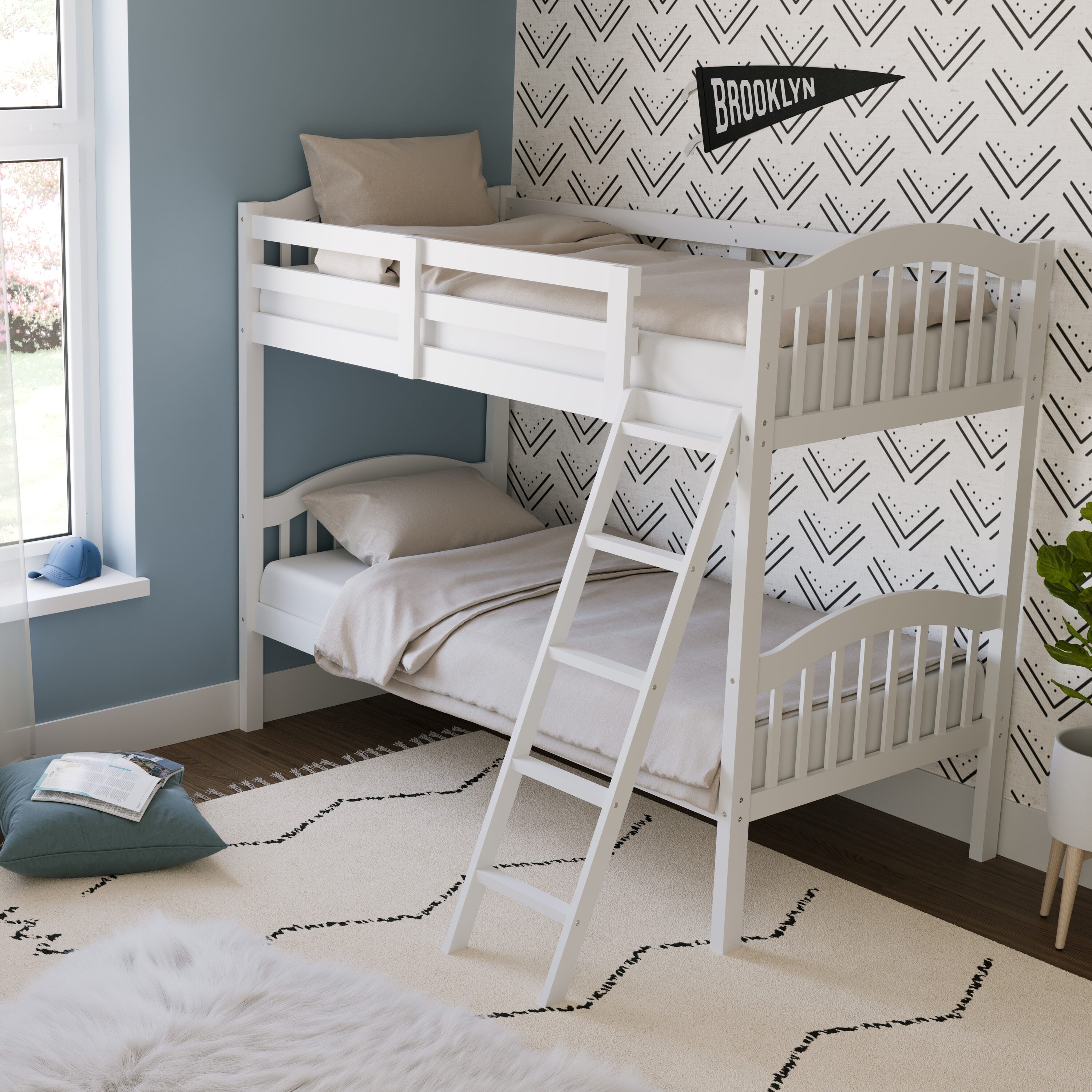 Storkcraft White Twin Over Twin Bunk Bed 09730-131 at Lowes.com