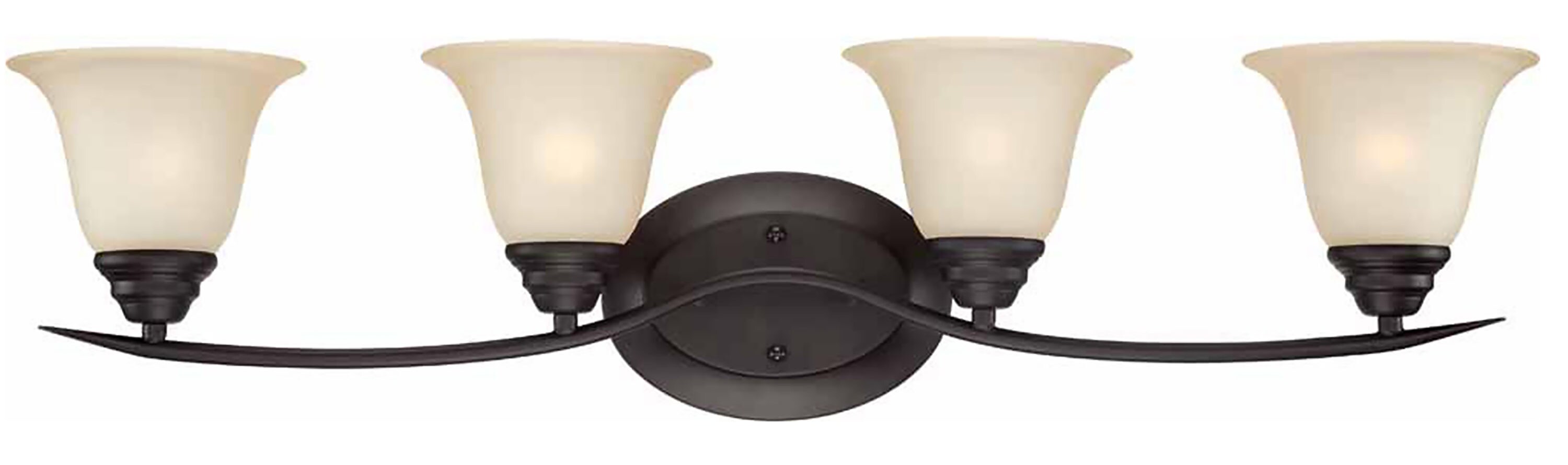 Volume Lighting V5484-79 Trinidad 33.25-in 4-Light Antique Bronze Transitional Vanity Light