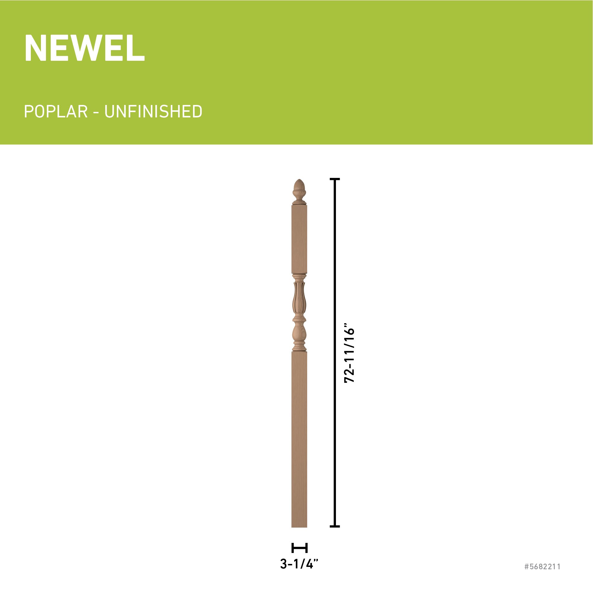 L.J. Smith Stair Systems LJF-3946-P Interior-Stairpart-Newel-Posts - View #3