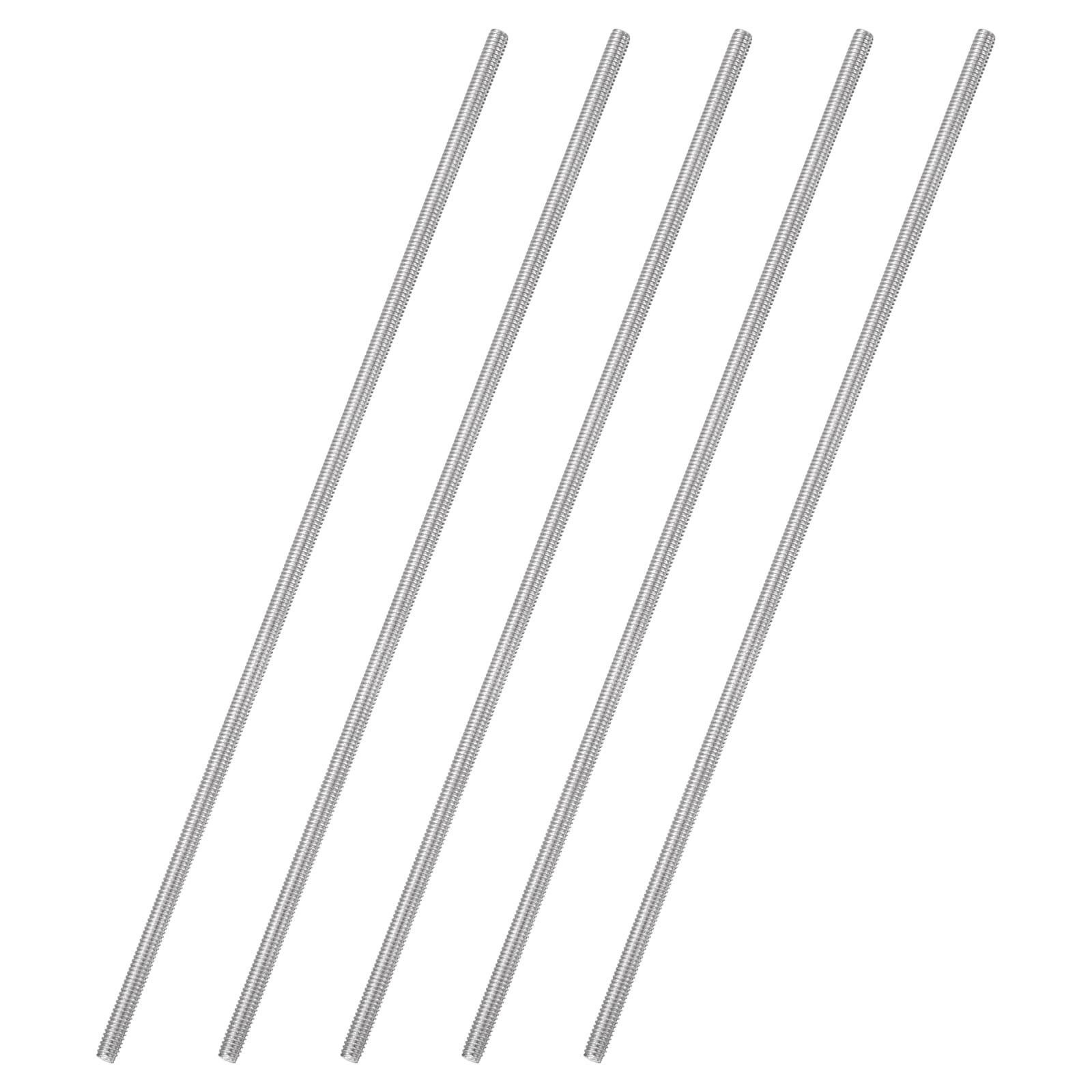 Unique Bargains 5pcs Fully Threaded Rod M2.5 x 2.5x0.45mm Pitch 304 Stainless Steel Right Hand Threads Studs 100mm/4inch Long Threaded Screw Rods Fasteners for Anchors Bolts Hangers Clamps U Bolts #S26031300UX6854