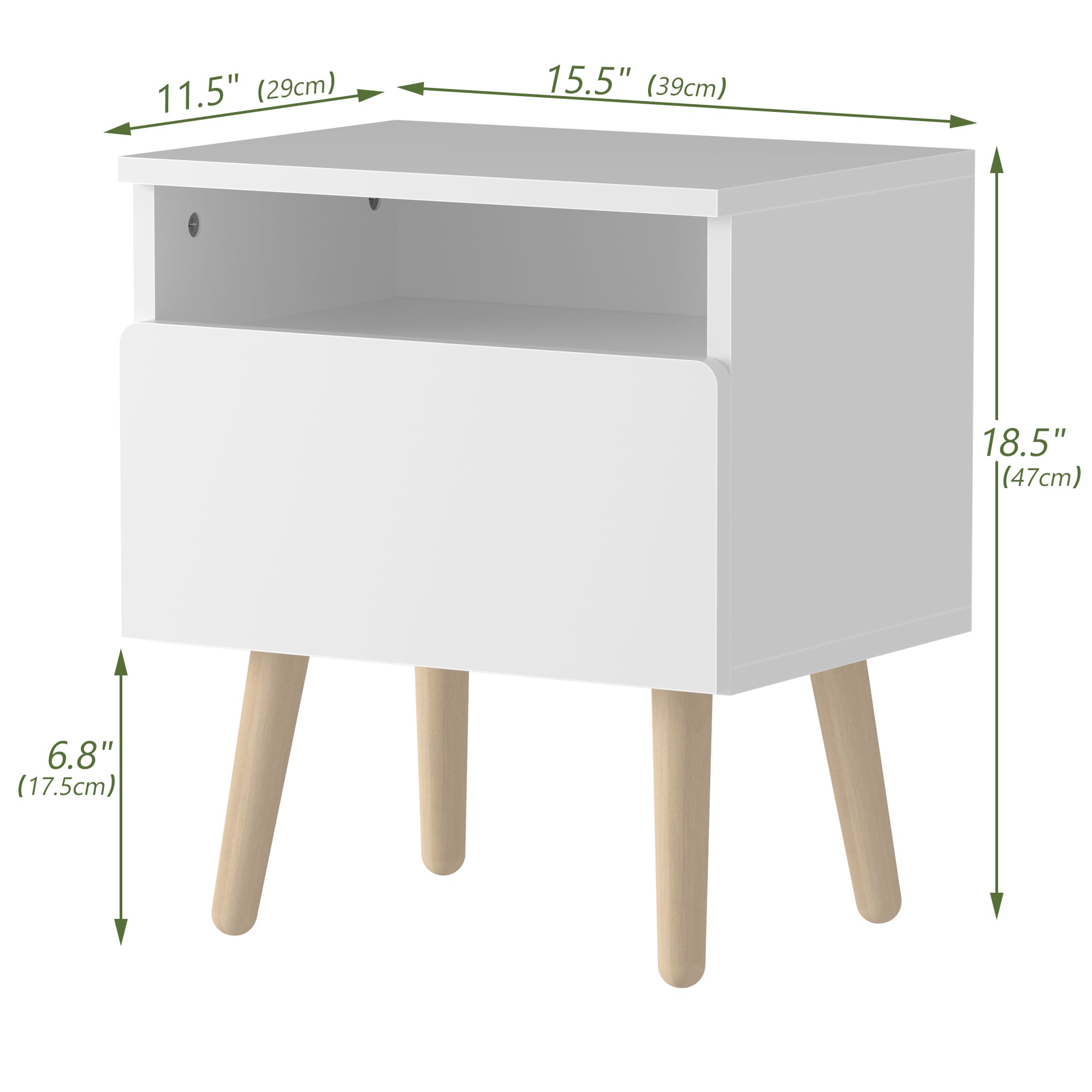 Poly furniture IF-NS01WT-2 nightstands - View #7