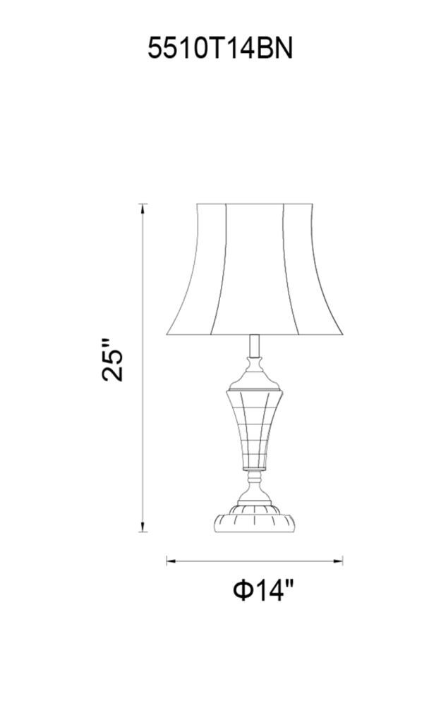 CWI Lighting 5510T14BN Table-Lamps - View #2