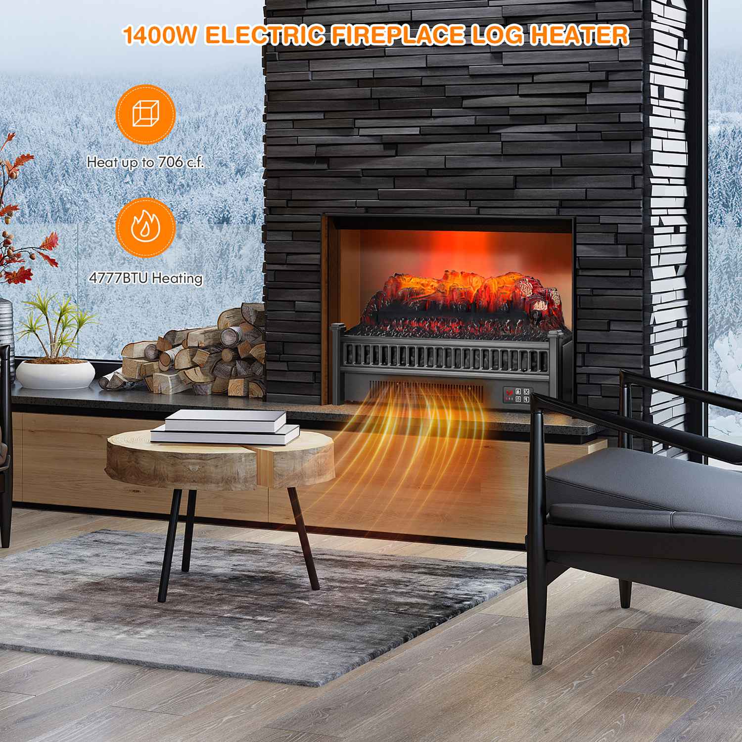 Costway CSHY001417 Electric-Fireplace-Fireboxes - View #6