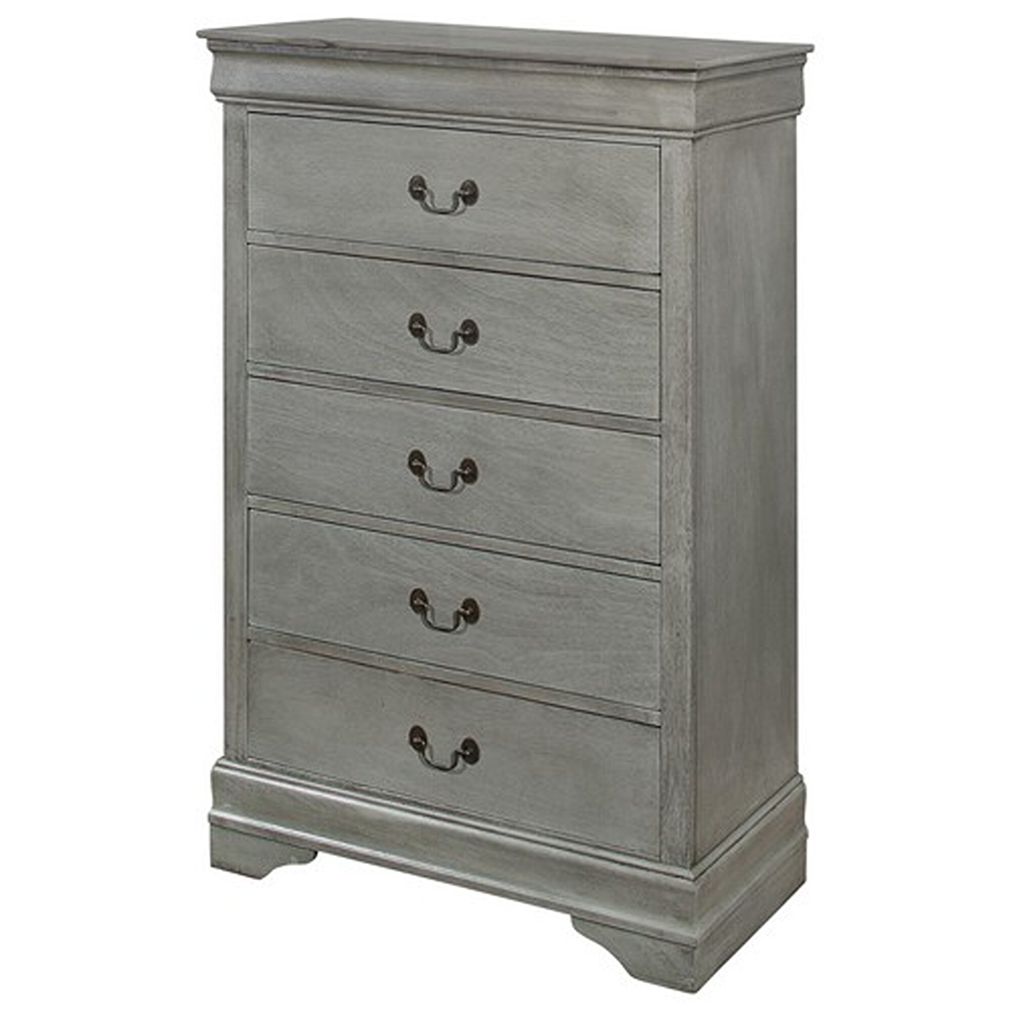 Benzara BM215335 Gray Accent Chest