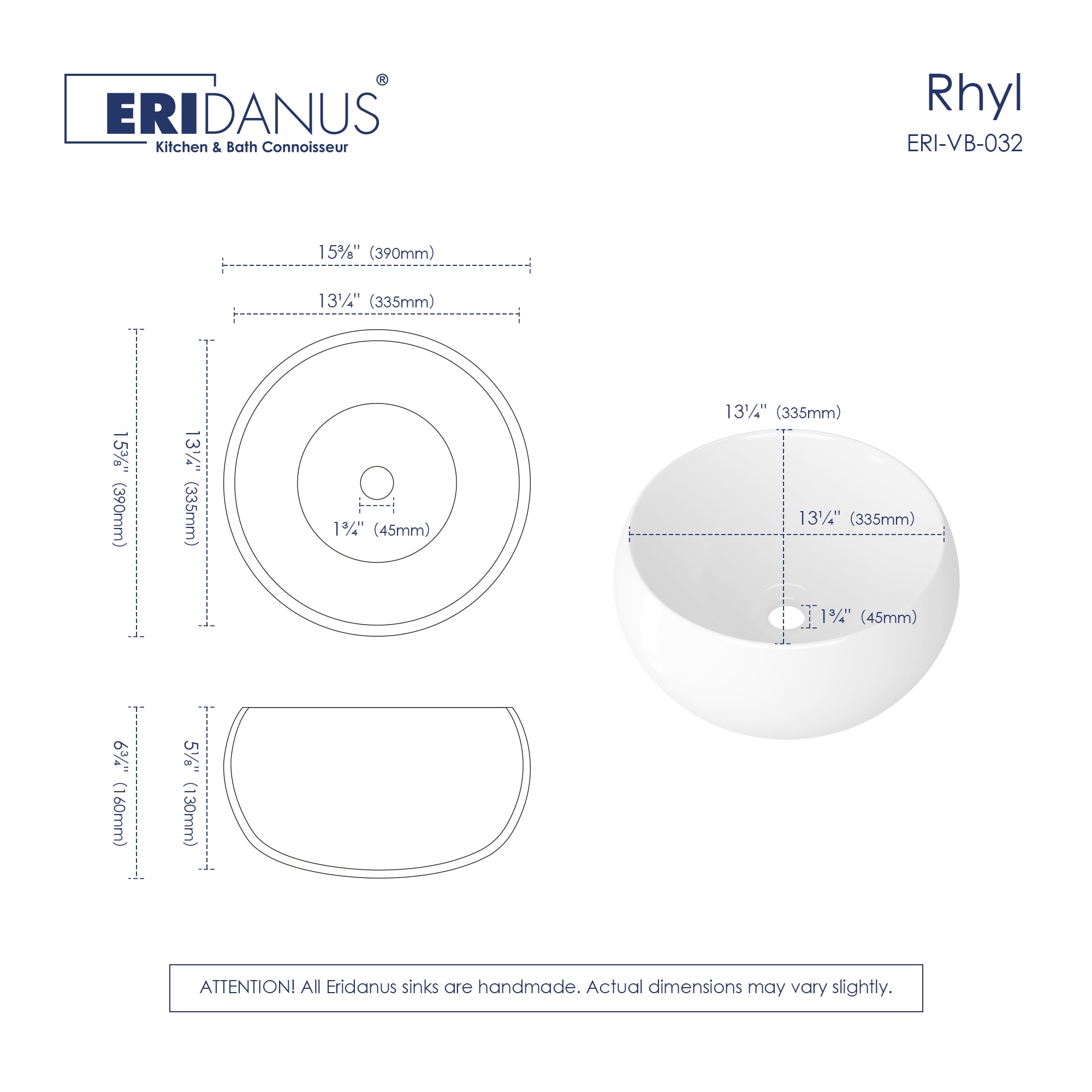 Eridanus ERI-VB-032 Bath-Sink - View #3
