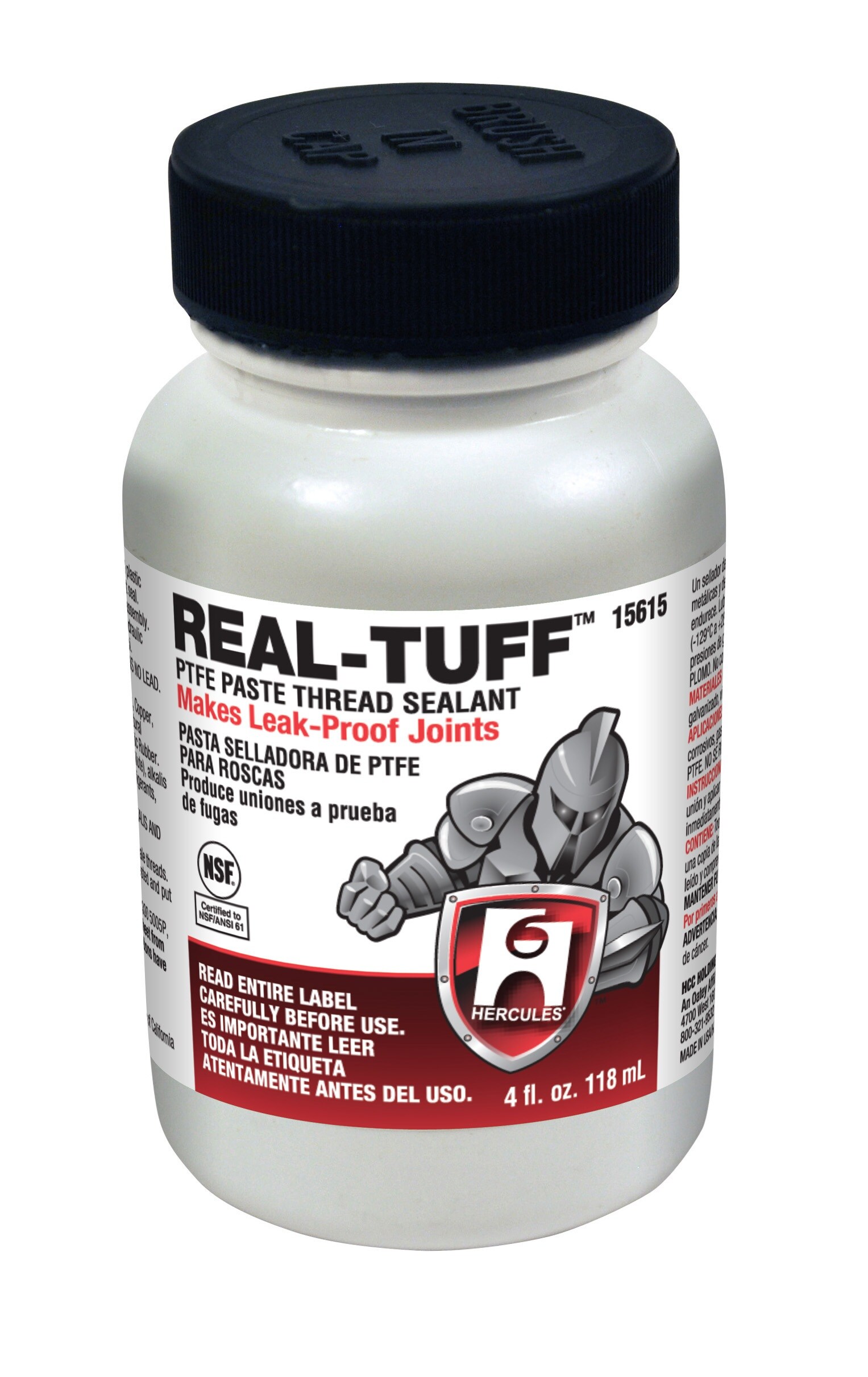 Hercules Real Tuff Ptfe Paste 4 Fl Oz Thread Sealant At