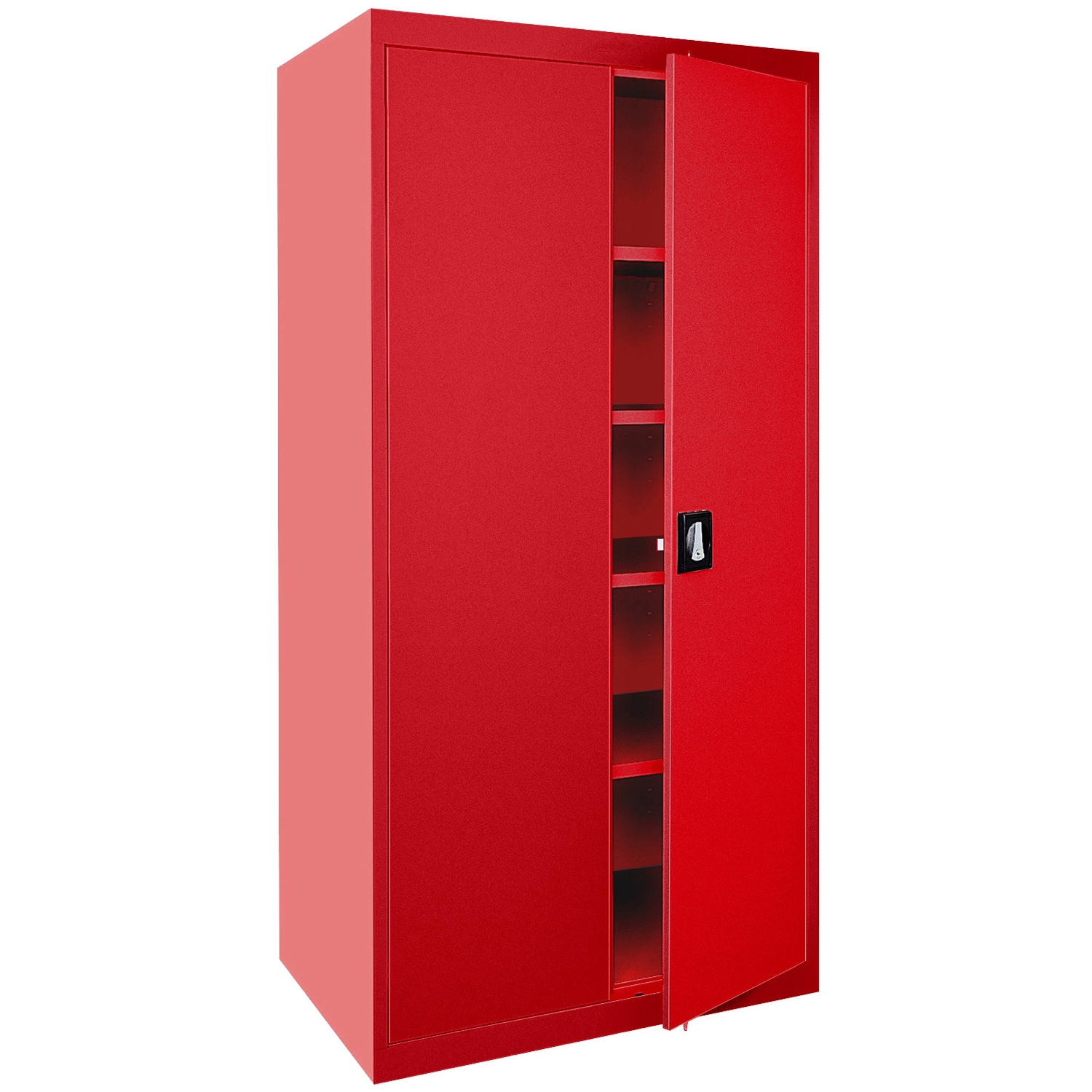 Sandusky EA4R362472-01 36-Inches W x 72-Inches H x 24-Inches D Freestanding Steel Garage Cabinet in Red