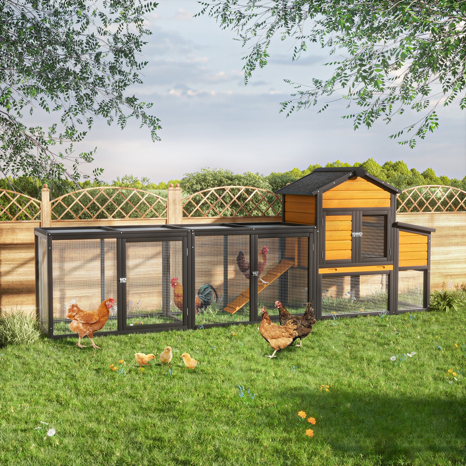 GZMR GZ-W2231 Chicken-Coops-Rabbit-Hutches - View #3
