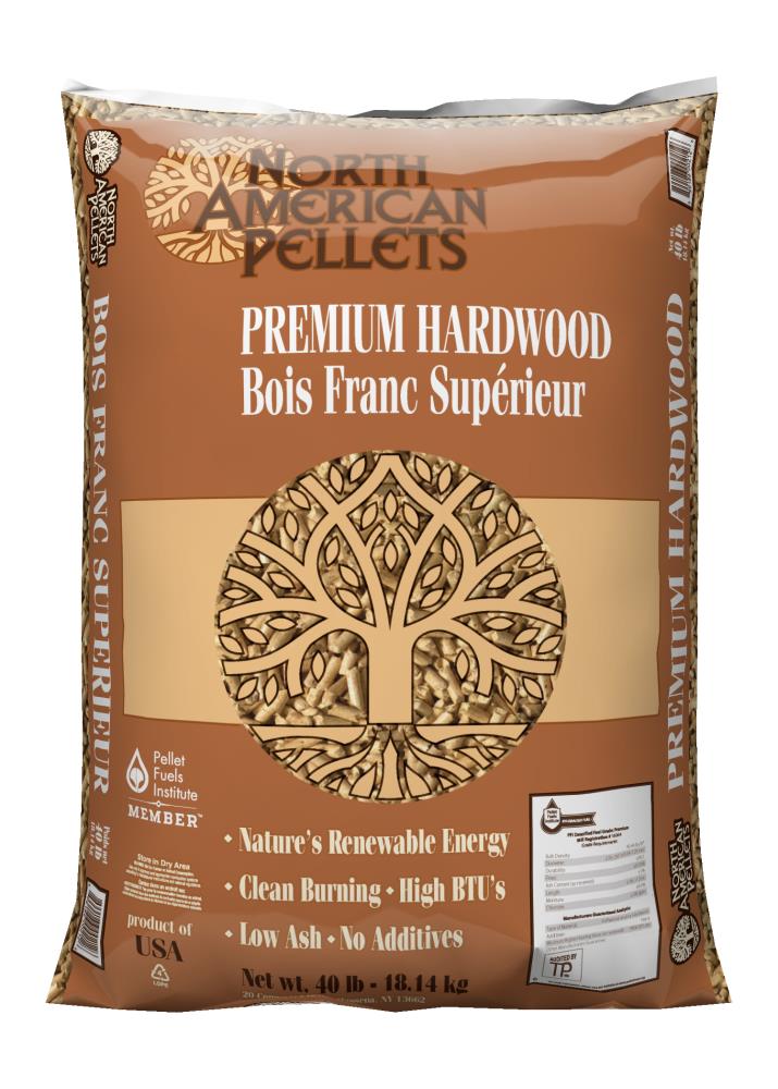 40-lb Heating Wood Pellets - 100% Natural, High BTU's, Low Ash in the Wood  Pellets department at