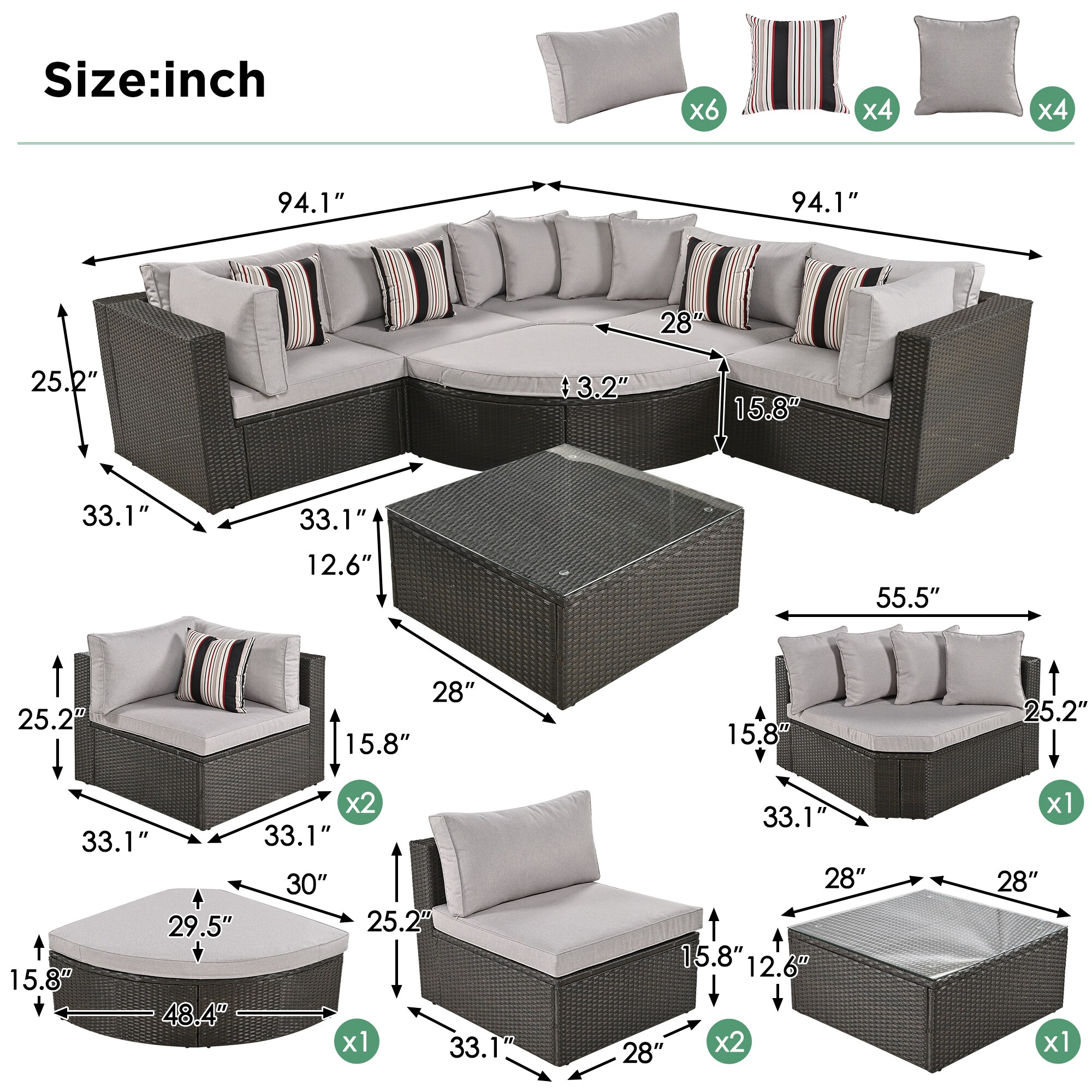 ModernLuxe L-FG201212AAA Patio-Conversation-Sets - View #5