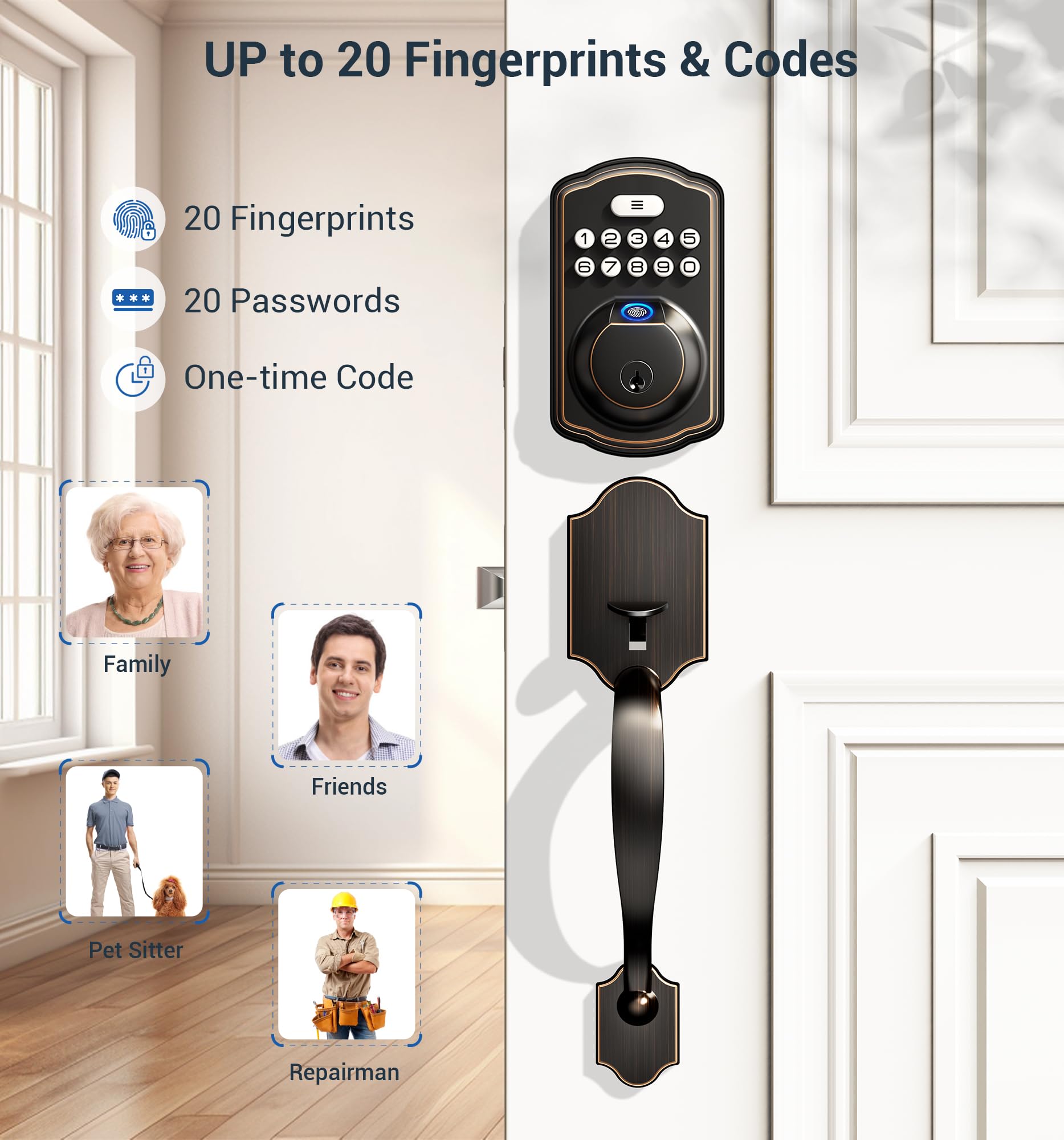 Afoxsos LAF0804F194 Electronic-Door-Locks - View #3