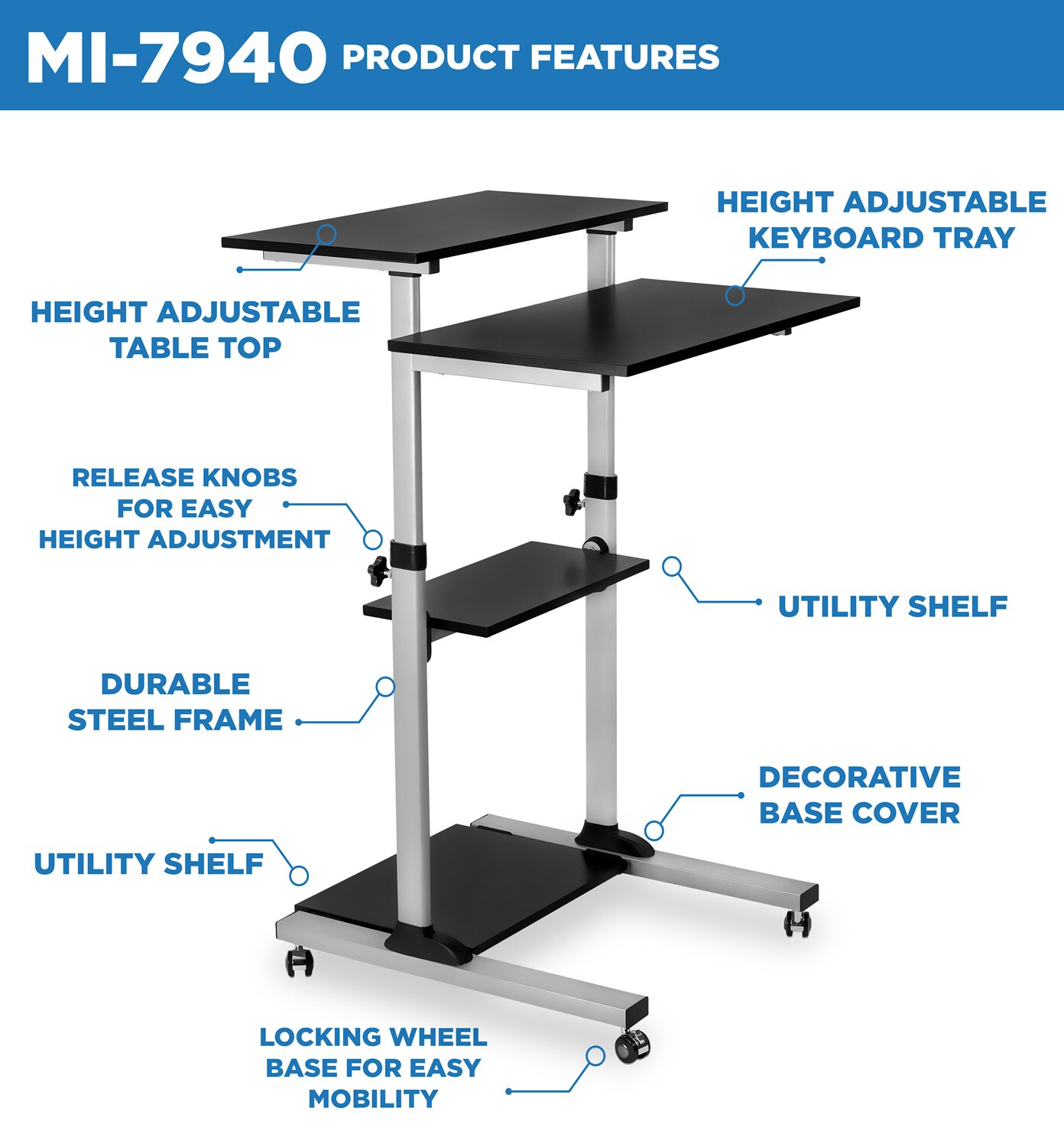 Mount-It! MI-7940 desks - View #2