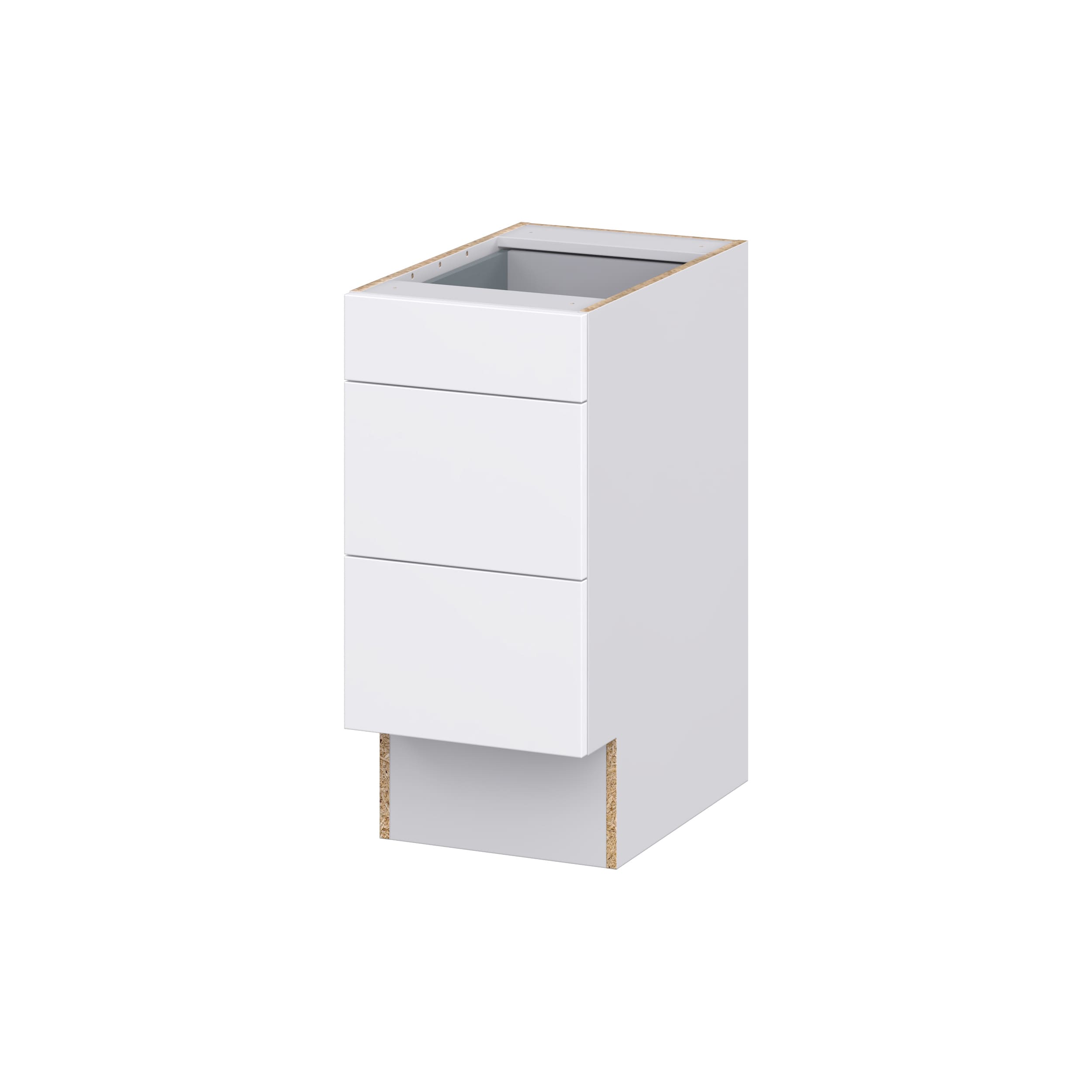 Hugo&Borg Lasalle 36-in W x 32.5-in H x 25-in D Bright White Slab 1-Drawer Base Fully Assembled Cabinet (Flat Panel Slab Style)