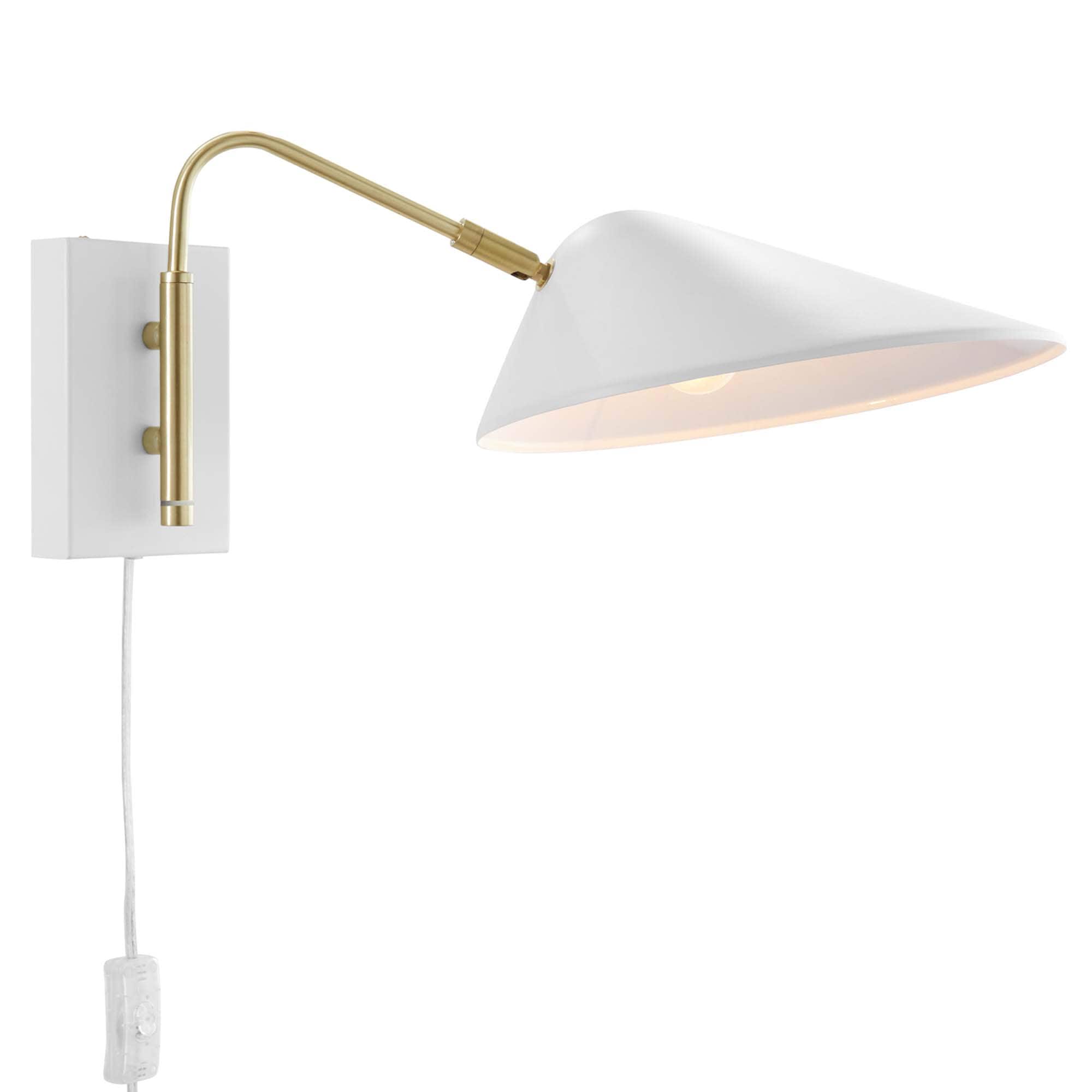 Modway  Journey 7-in Swing Arm Wall Sconce in White