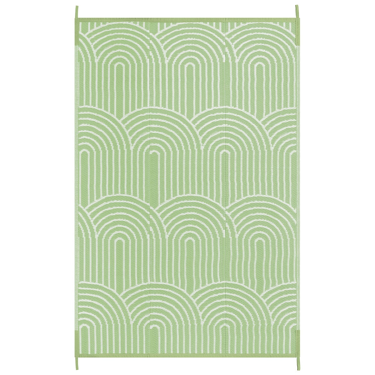 Lahome H240-733LSTYHD-5X8FT New Style Series 5 x 8 (ft)Green Woven Polypropylene Orange Rectangular Indoor/Outdoor Floral Area Rug