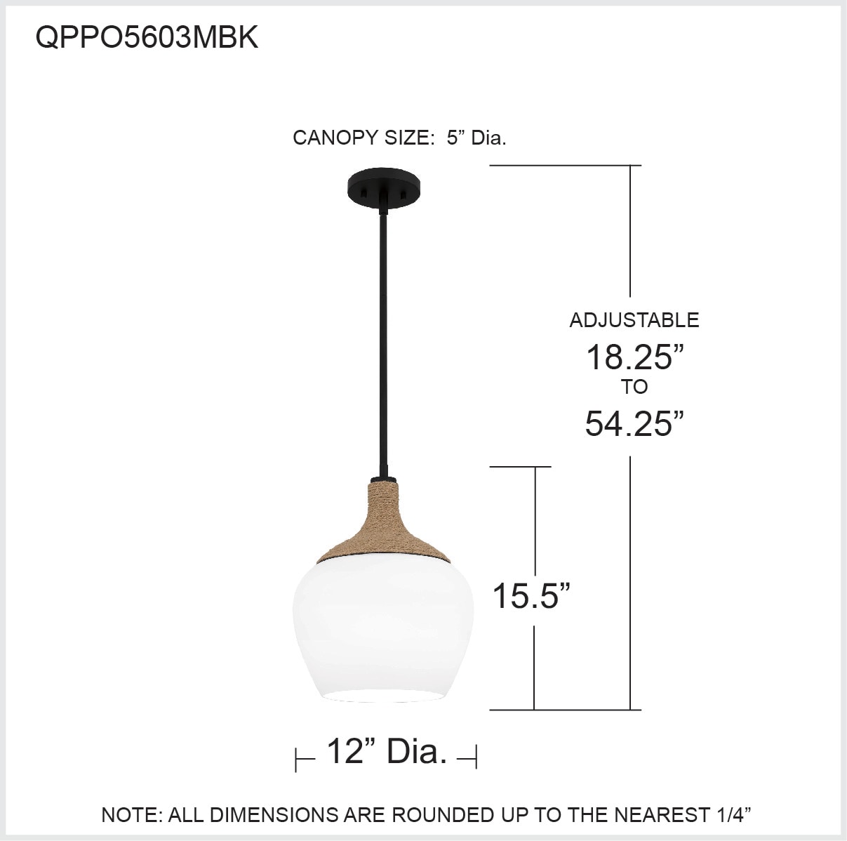 Quoizel QPPO5603MBK Pendant-Lights - View #9