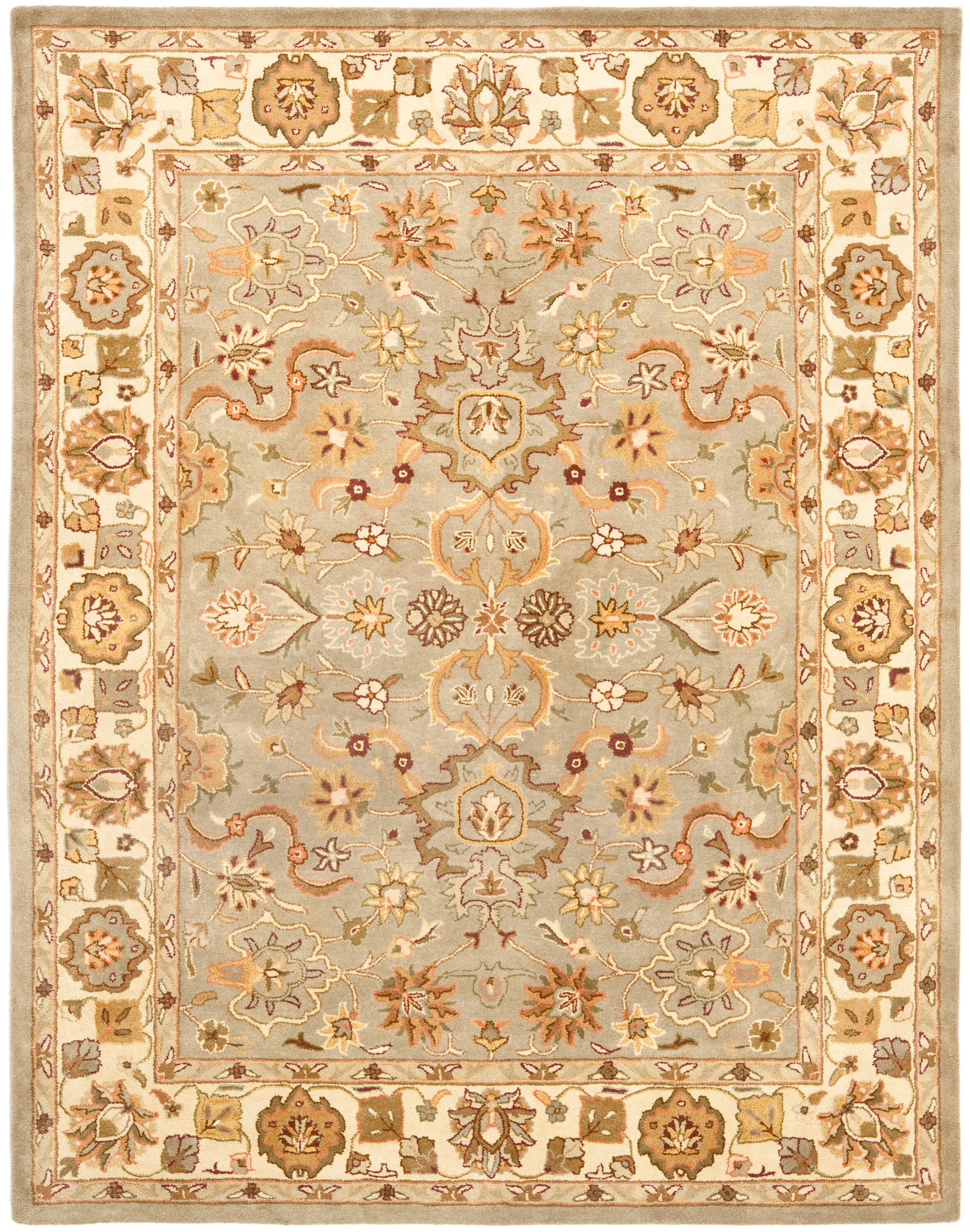 Ivory Elegance 9' x 12' Hand-Tufted Wool Area Rug