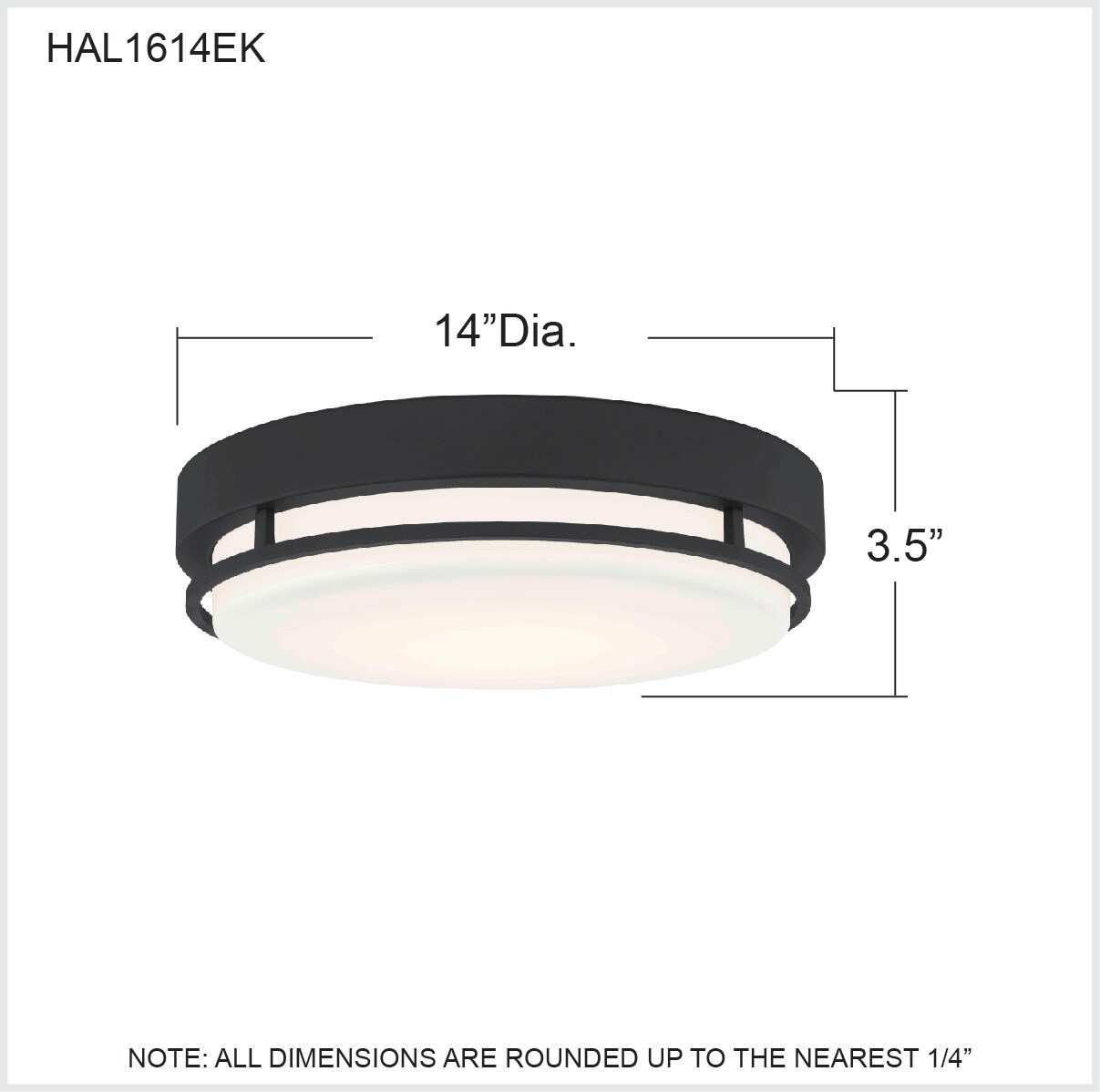 Quoizel HAL1614EK flushmounts - View #5