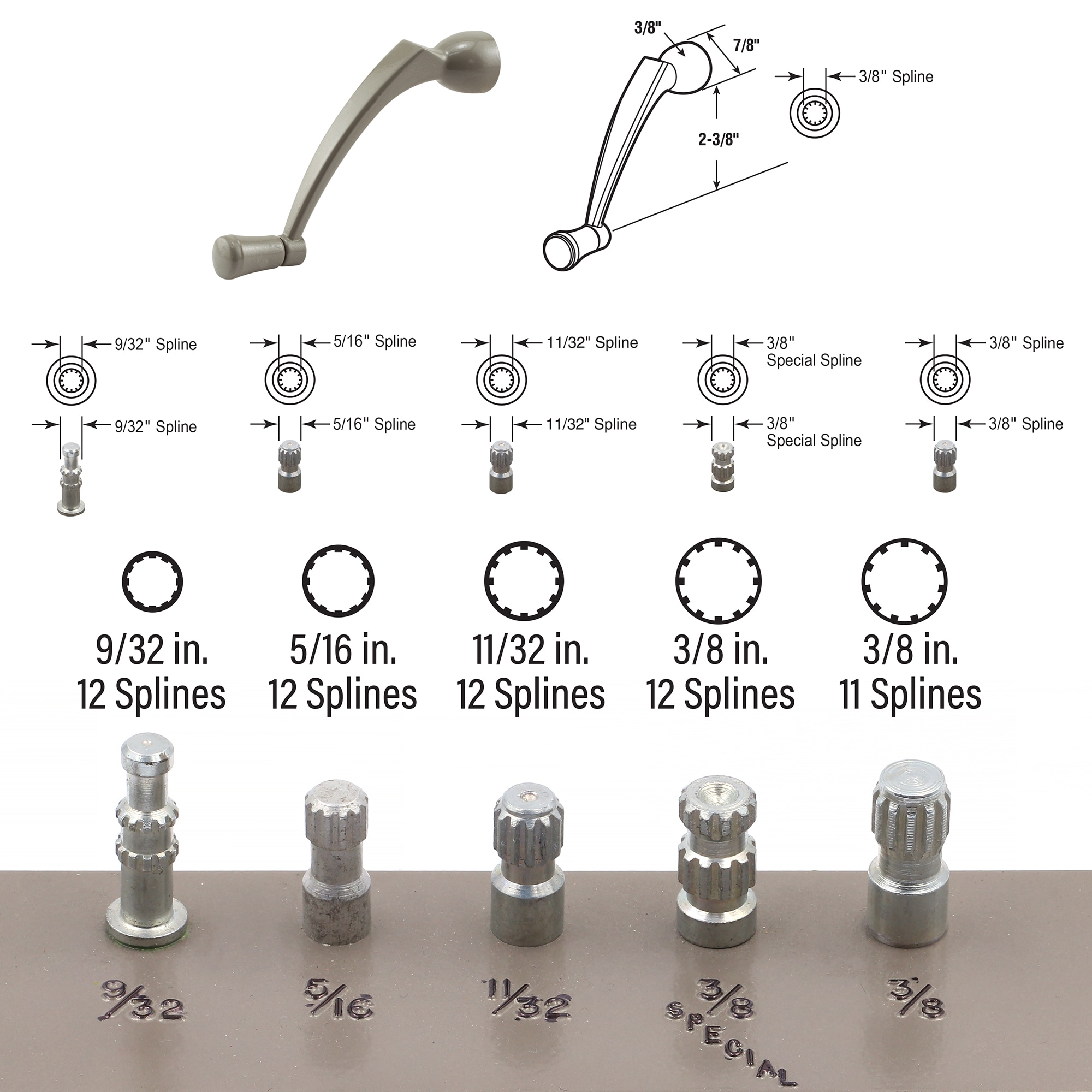 Prime-Line H 3958 Casement-Window-Crank-Handles - View #5