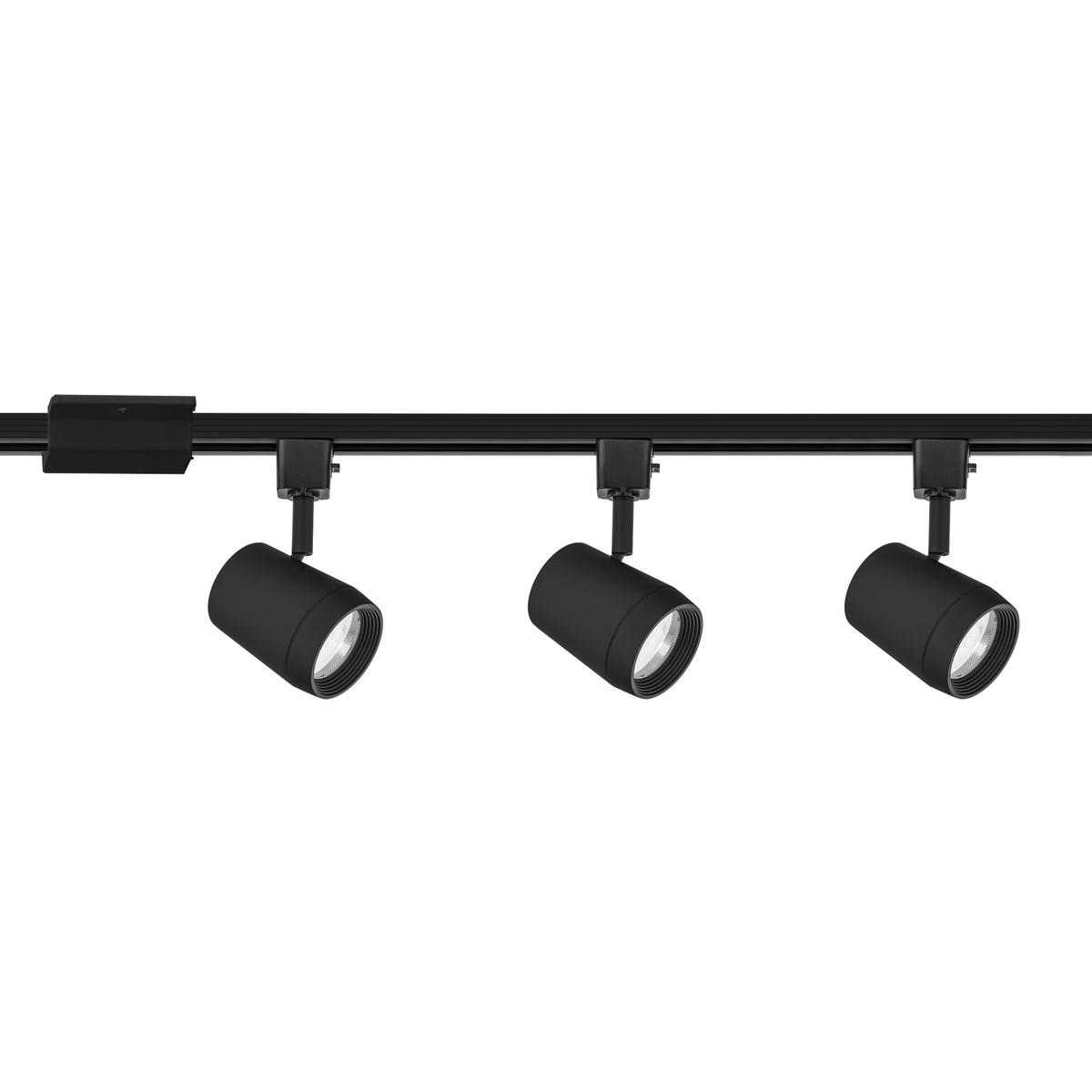 WAC Lighting  H-7011/3-CS-BK Ocularc 3 Light 120 Black Track Light Kits Ceiling Light