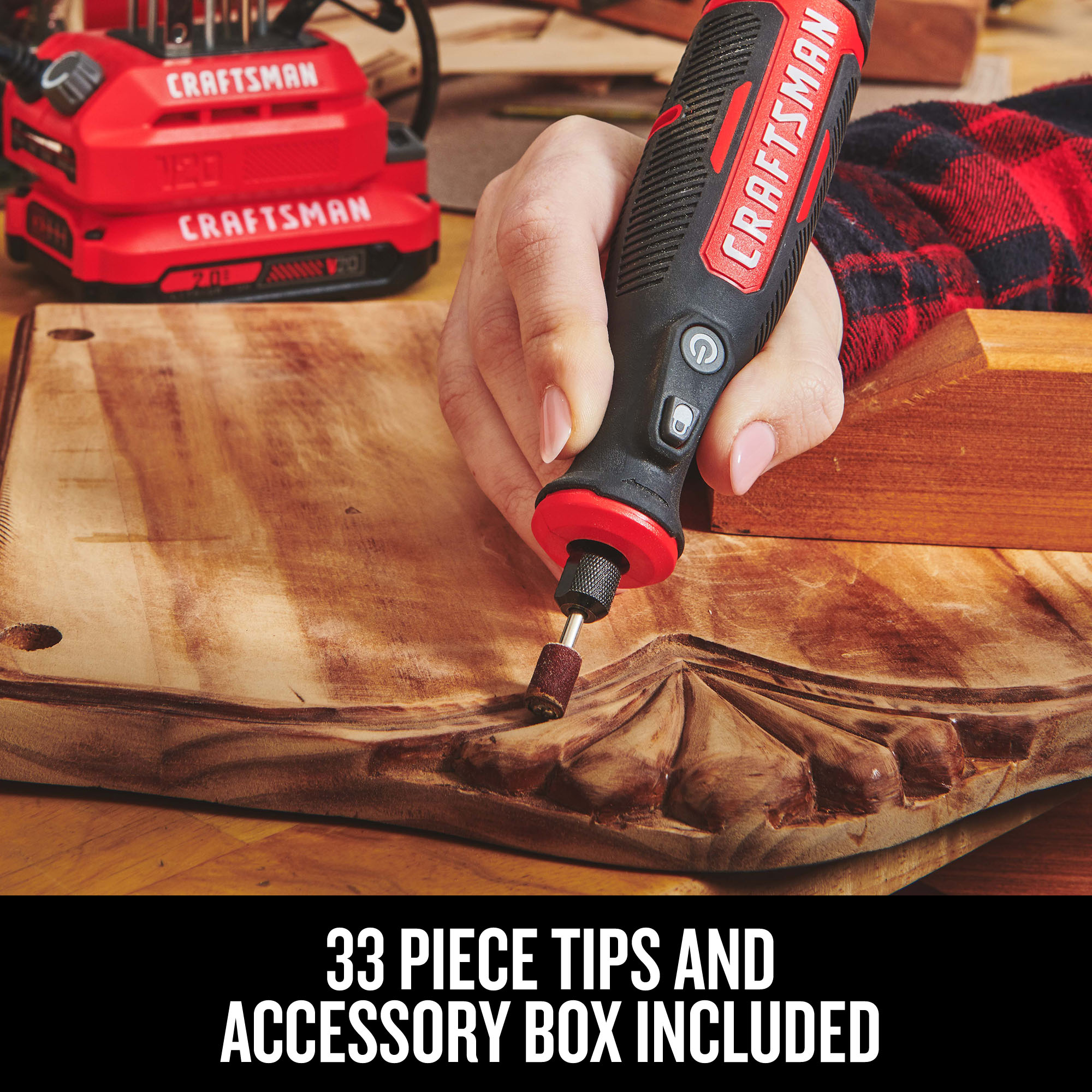 CRAFTSMAN Variable Speed Cordless 20-volt Max Multipurpose Rotary Tool in  the Rotary Tools department at