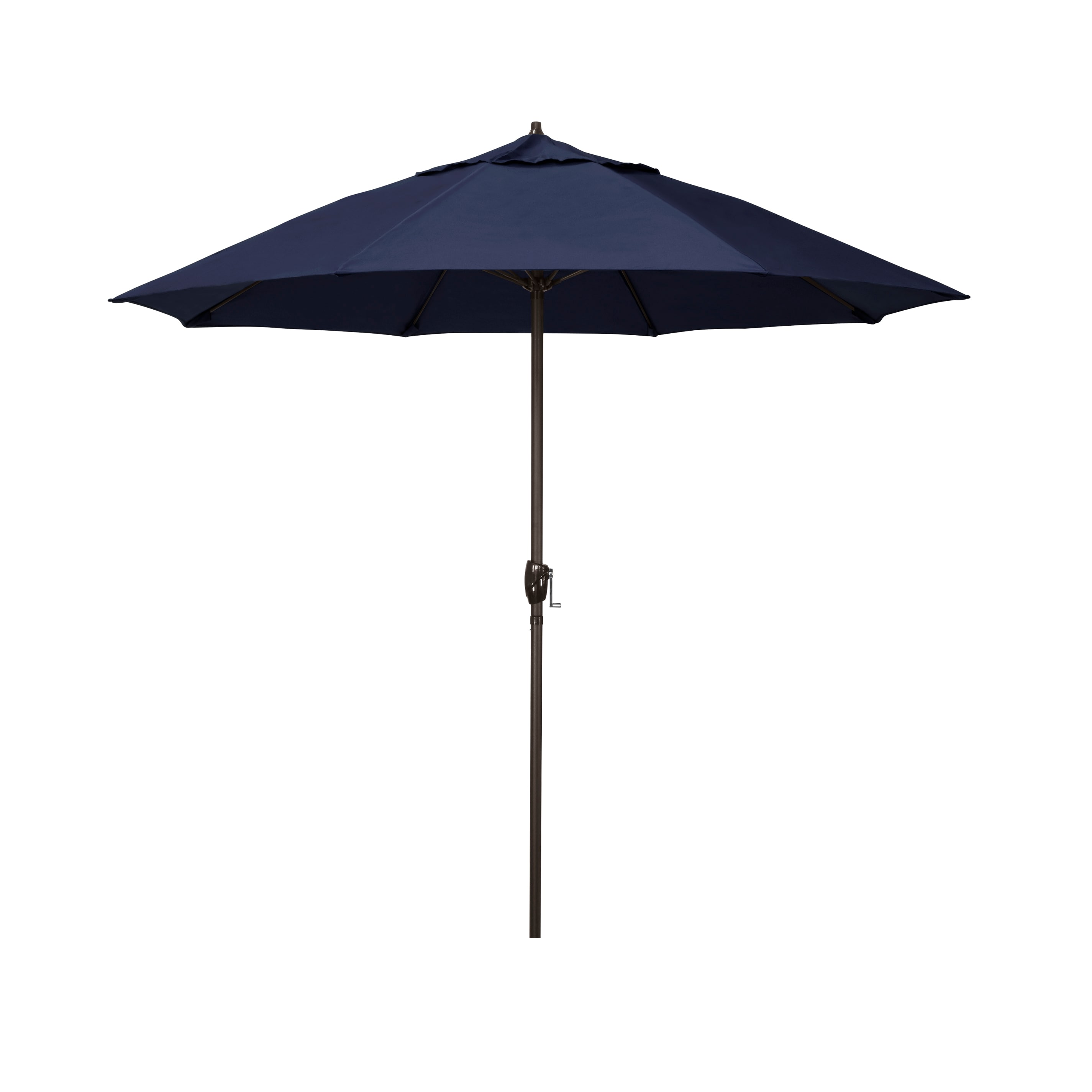 California Umbrella ATAF758117-5439 7.5-ft Aluminum Blue Market Patio Umbrella