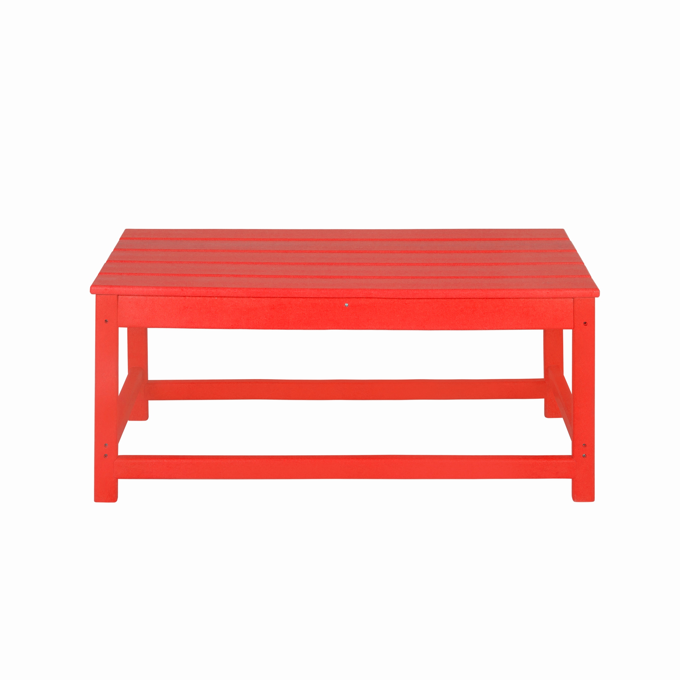 Red Adirondack 3-Piece Outdoor Coffee & Side Table Set