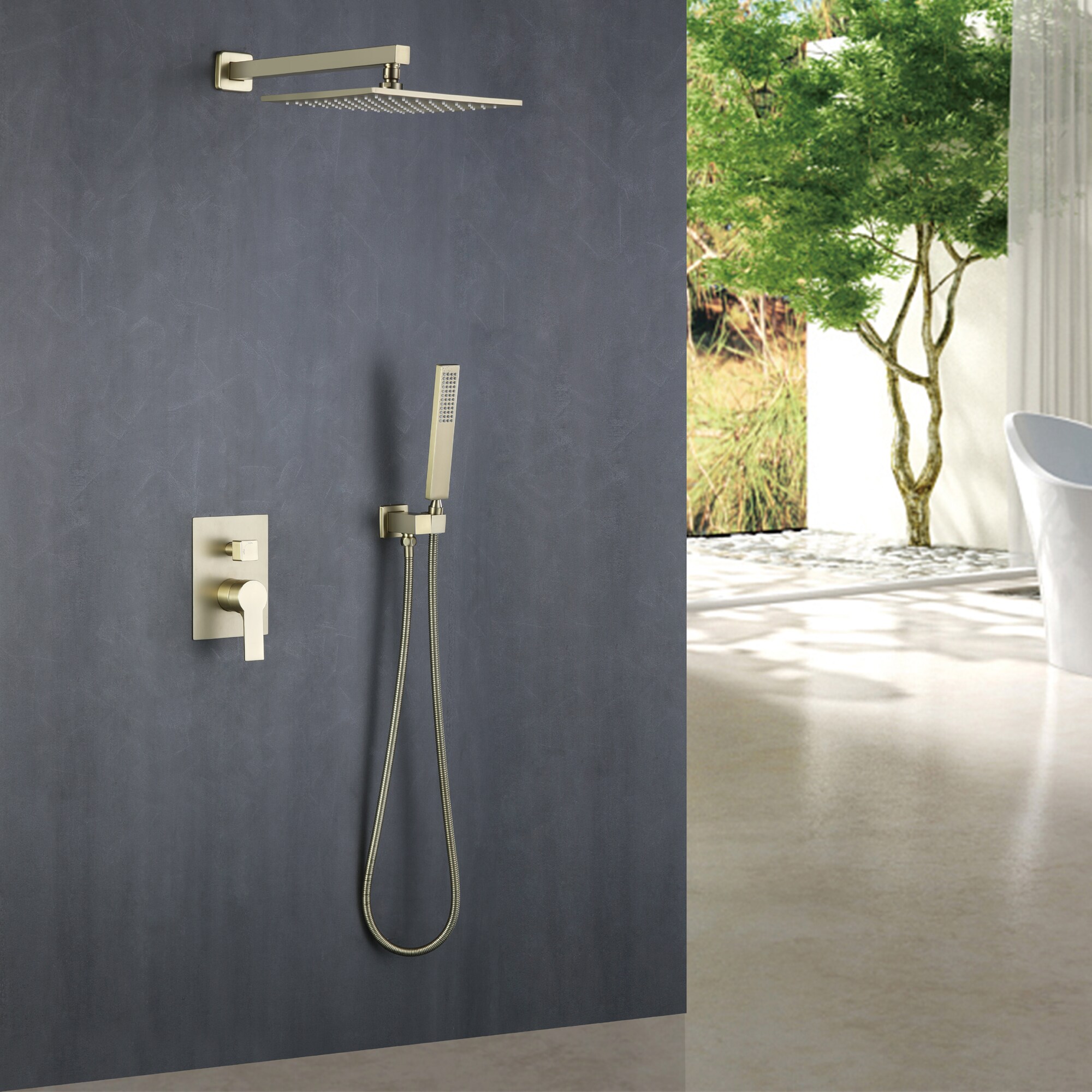 WELLFOR SPA-88001BG Showerhead-Bar-Panels - View #9