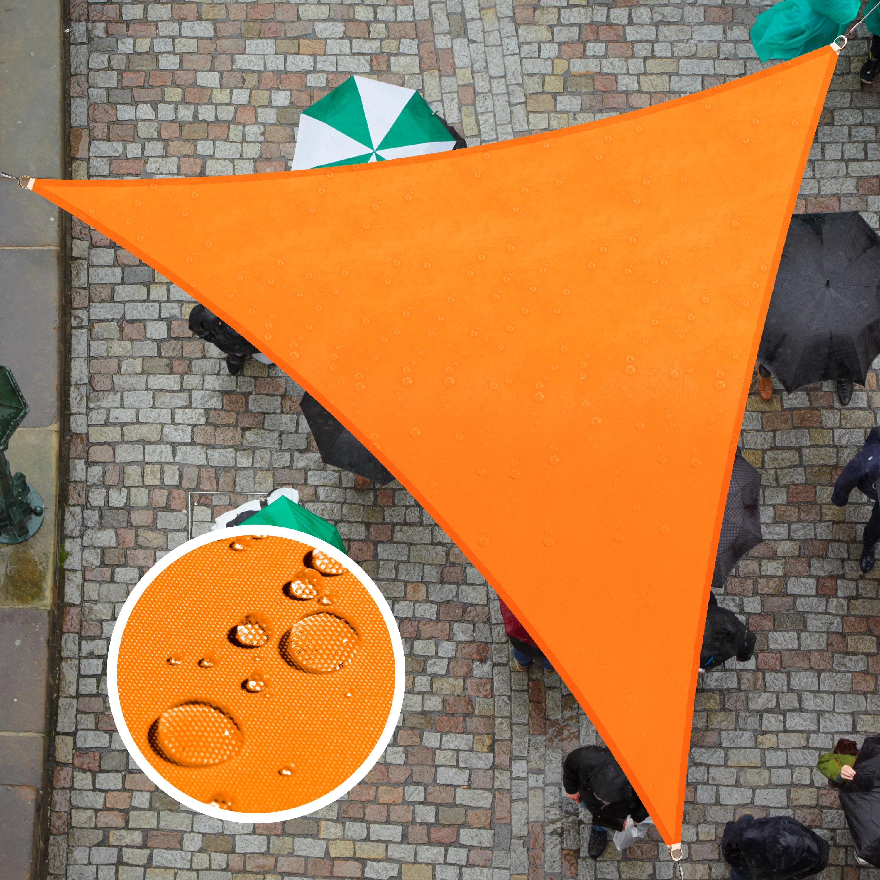 ColourTree TADT12-4 Waterproof Triangle Shade Sail 12-ft x 12-ft Orange Shade sail