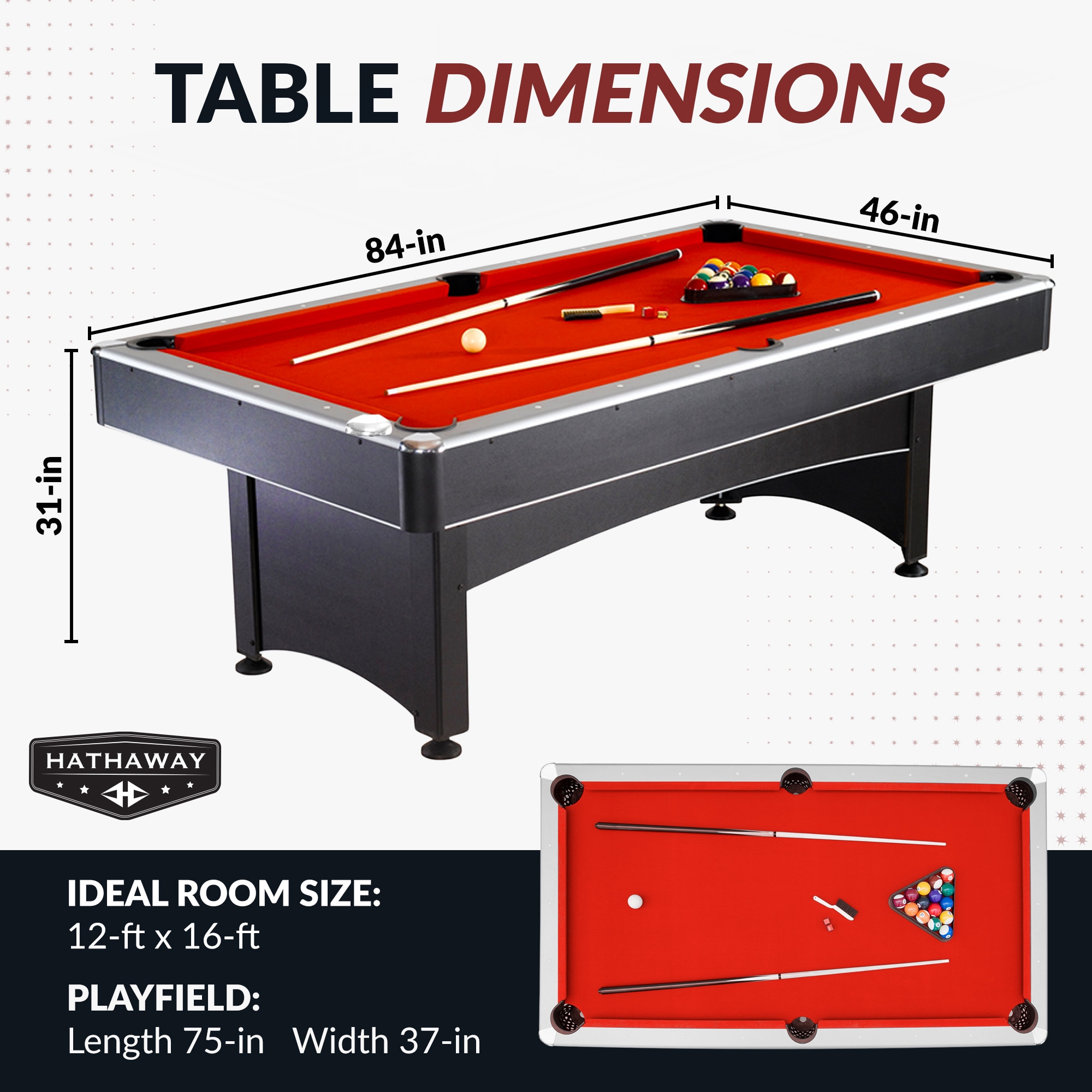 Hathaway BG1023 Multi-Game-Tables - View #2