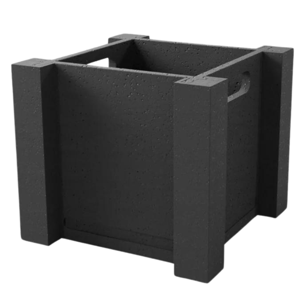 Vioscapes V-PL101010BLK Square 10-in W Medium Black Recycled plastic Indoor/Outdoor Planter with Drainage Holes
