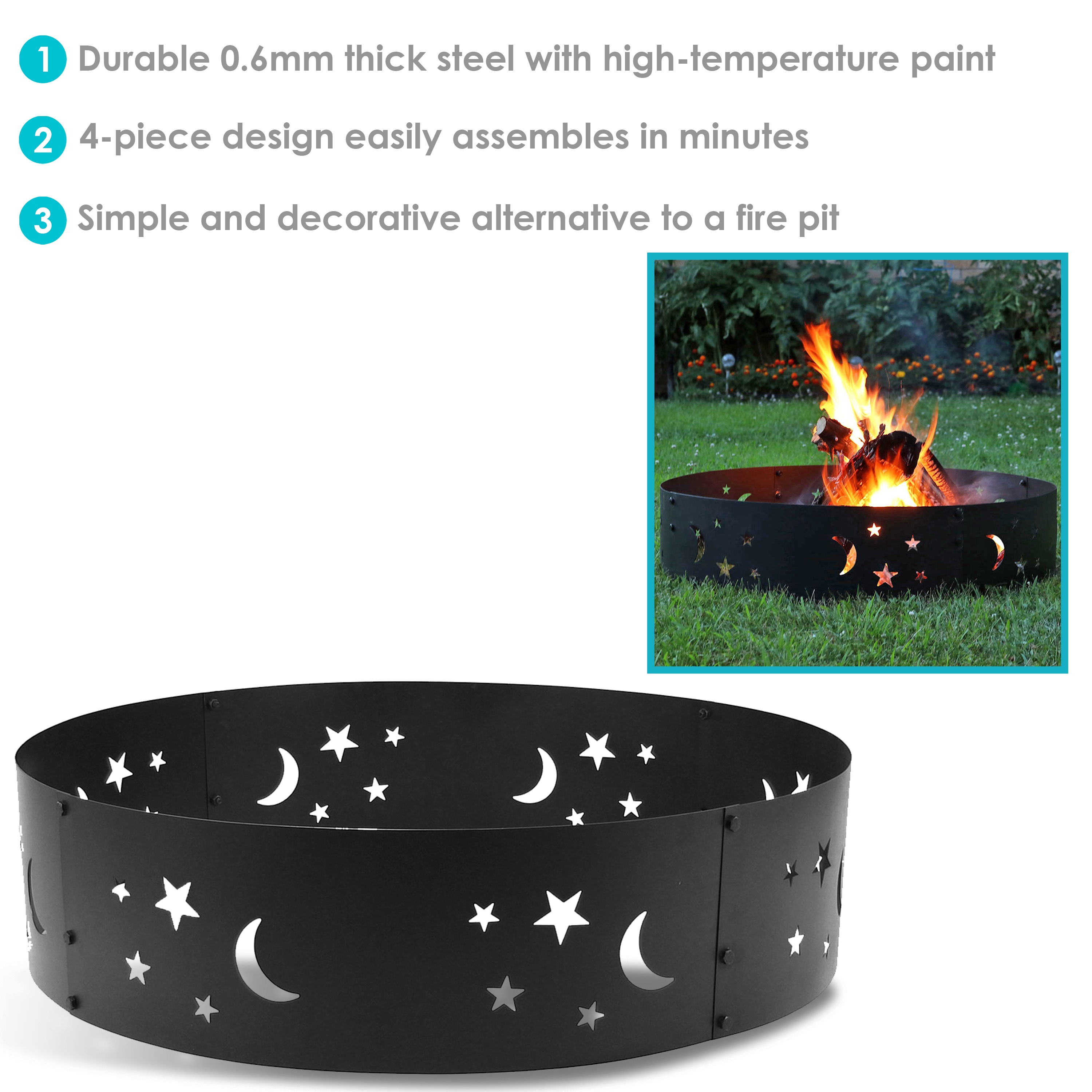 Sunnydaze Decor SM-FRES101 Commercial-Fire-Rings - View #6